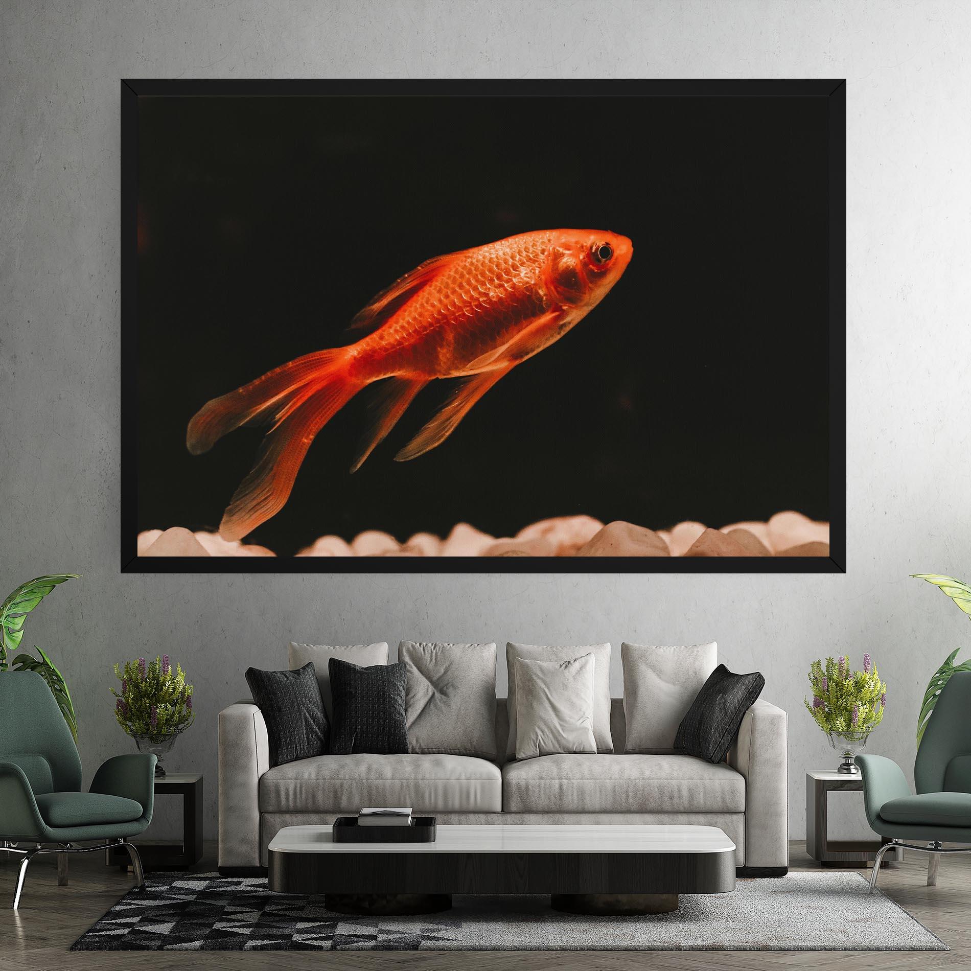 Tablou Canvas Small Orange Fish mockup 7