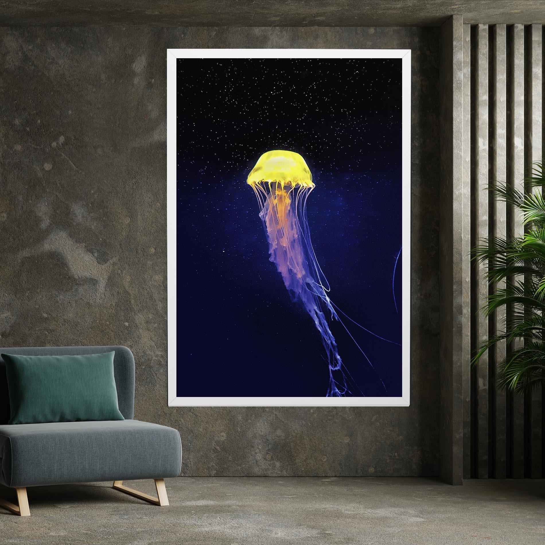 Tablou Canvas Purple Jellyfish mockup 7