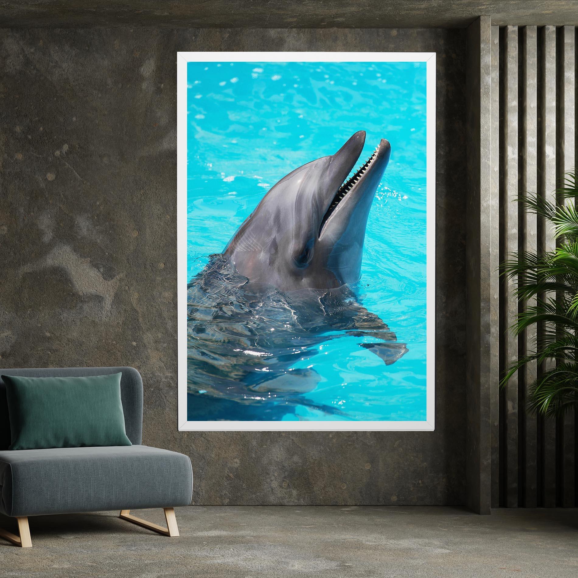 Tablou Canvas Trained Dolphin mockup 7