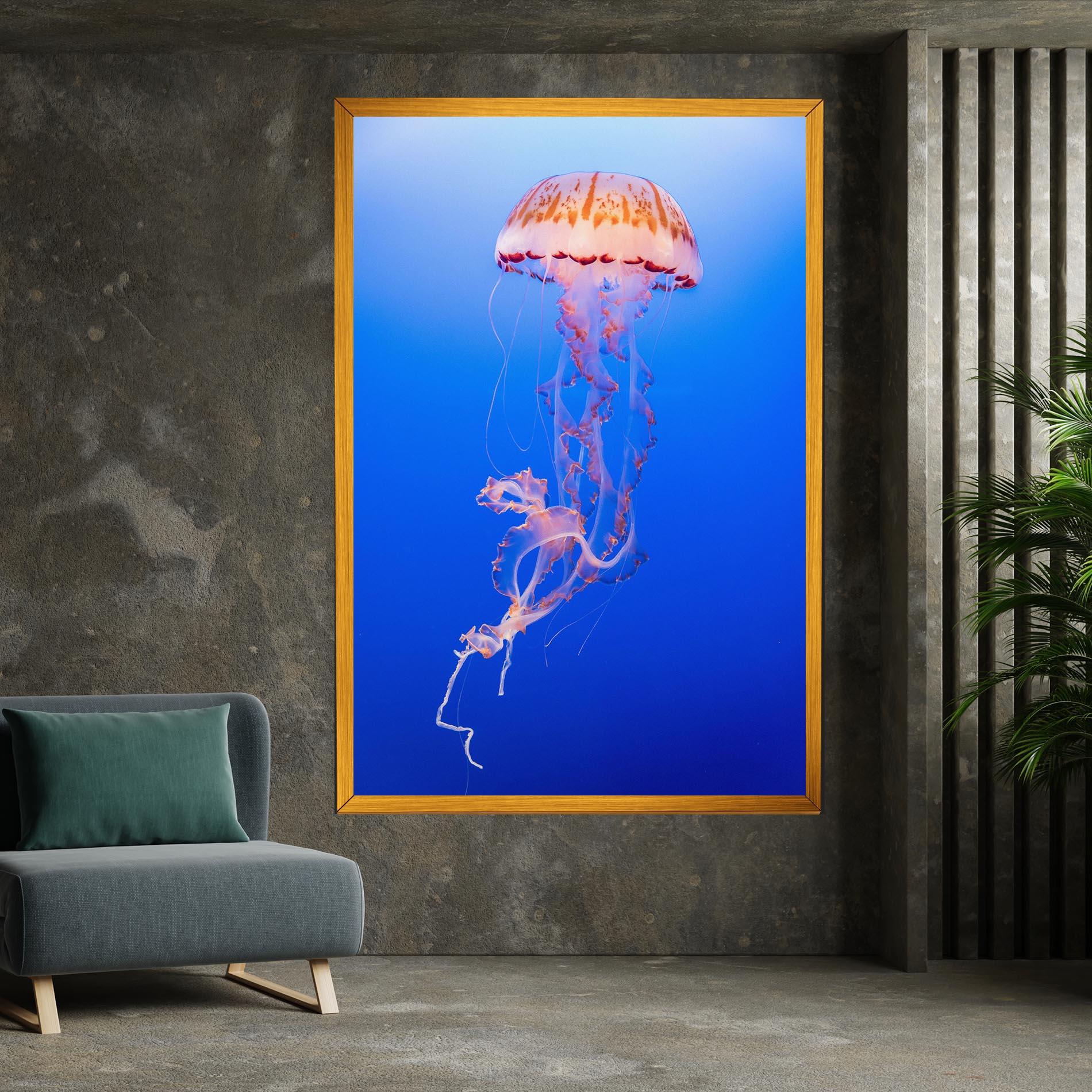 Tablou Canvas Pretty White Jellyfish mockup 7