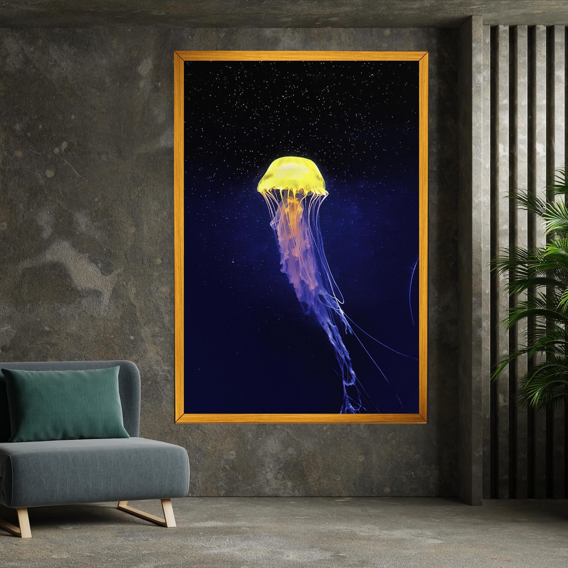 Tablou Canvas Purple Jellyfish mockup 7