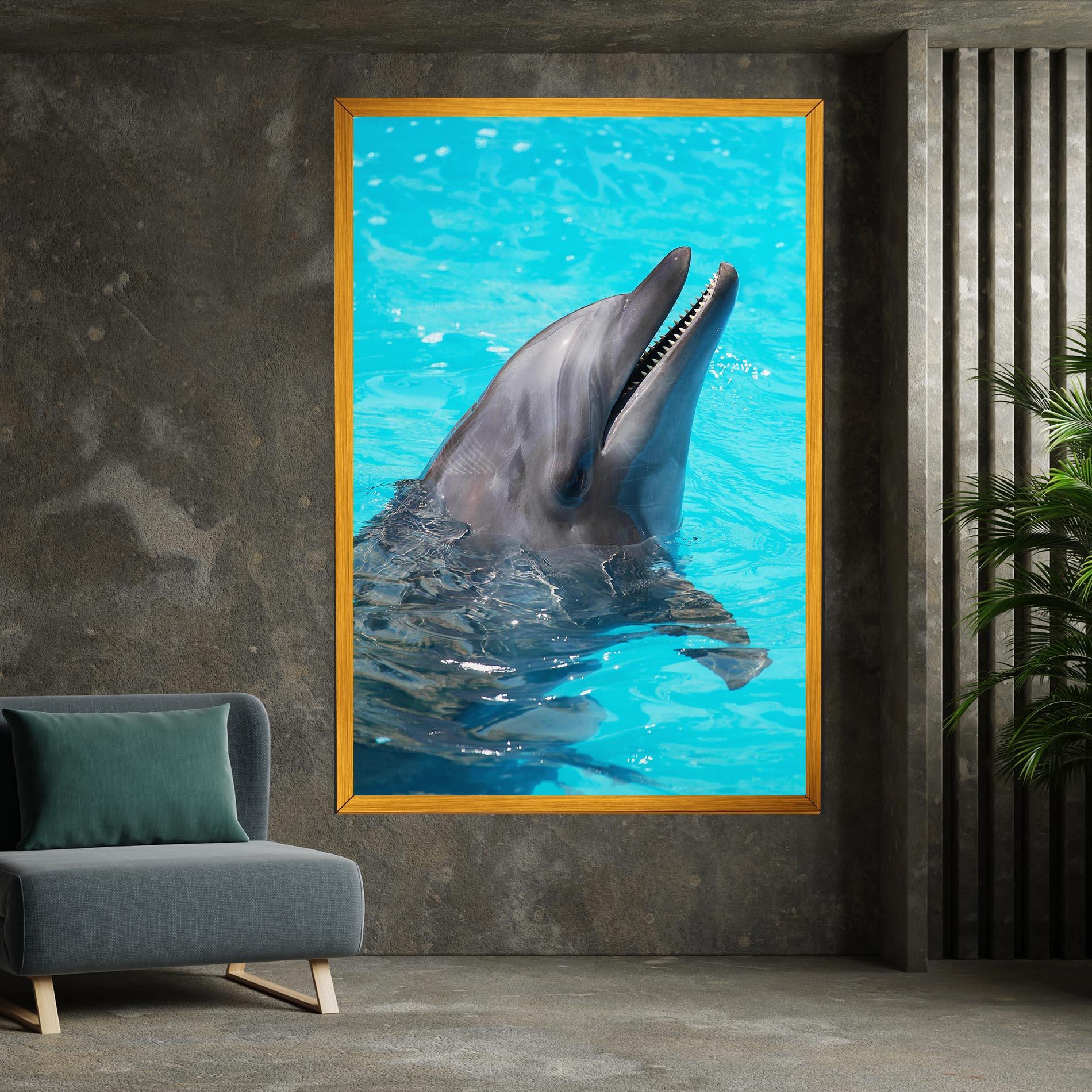 Tablou Canvas Trained Dolphin mockup 7