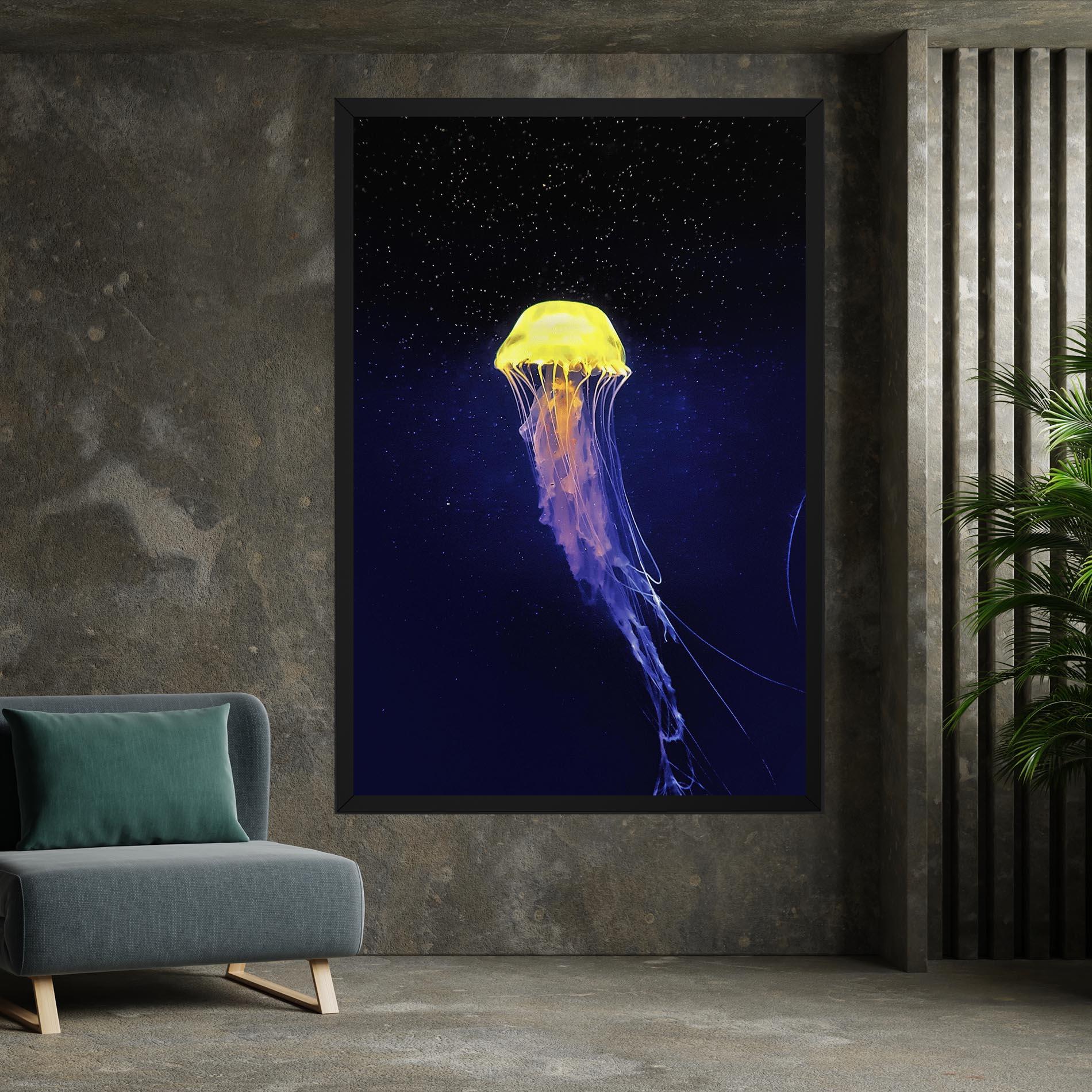 Tablou Canvas Purple Jellyfish mockup 7