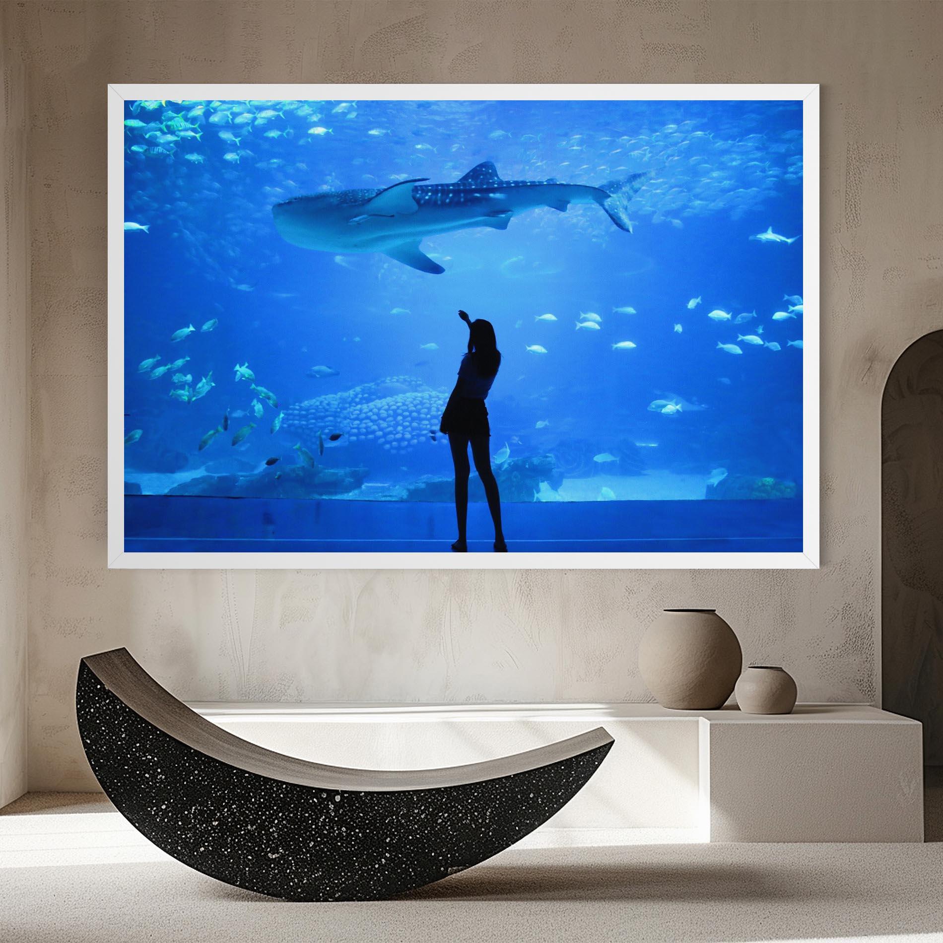 Tablou Canvas Aquarium Girl mockup 8