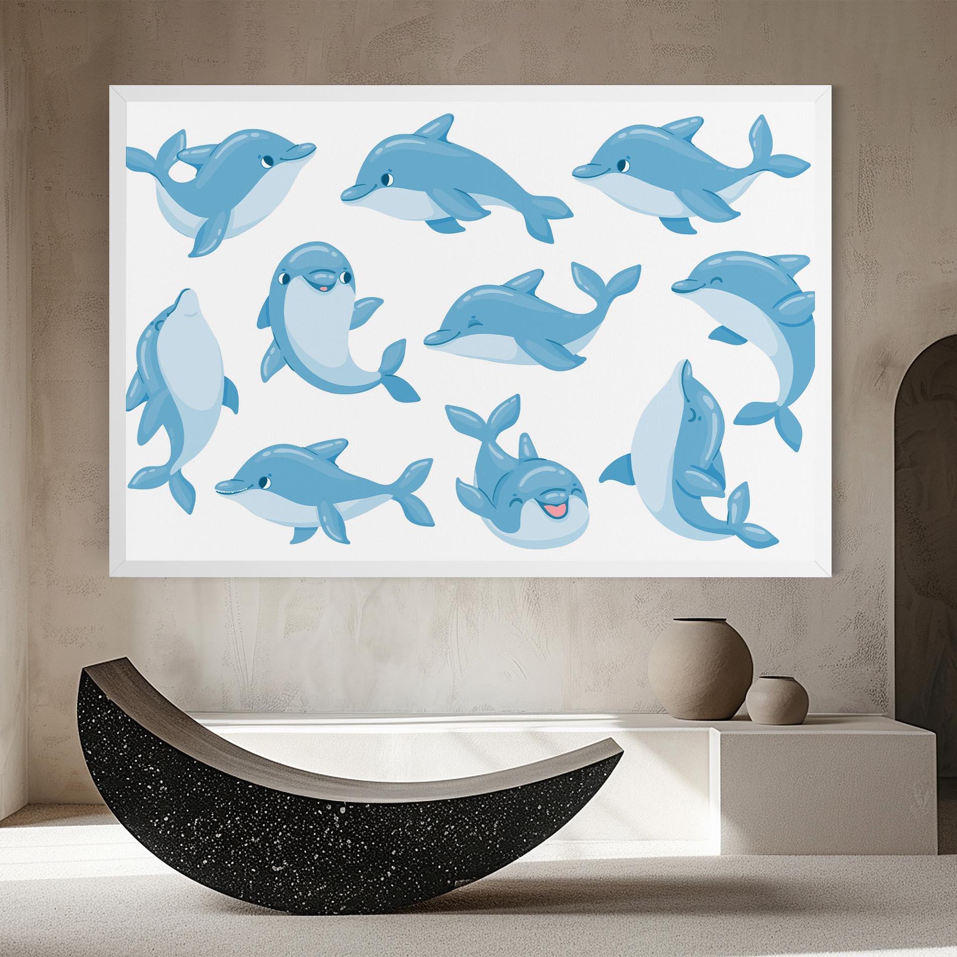 Tablou Canvas Dolphin mockup 8