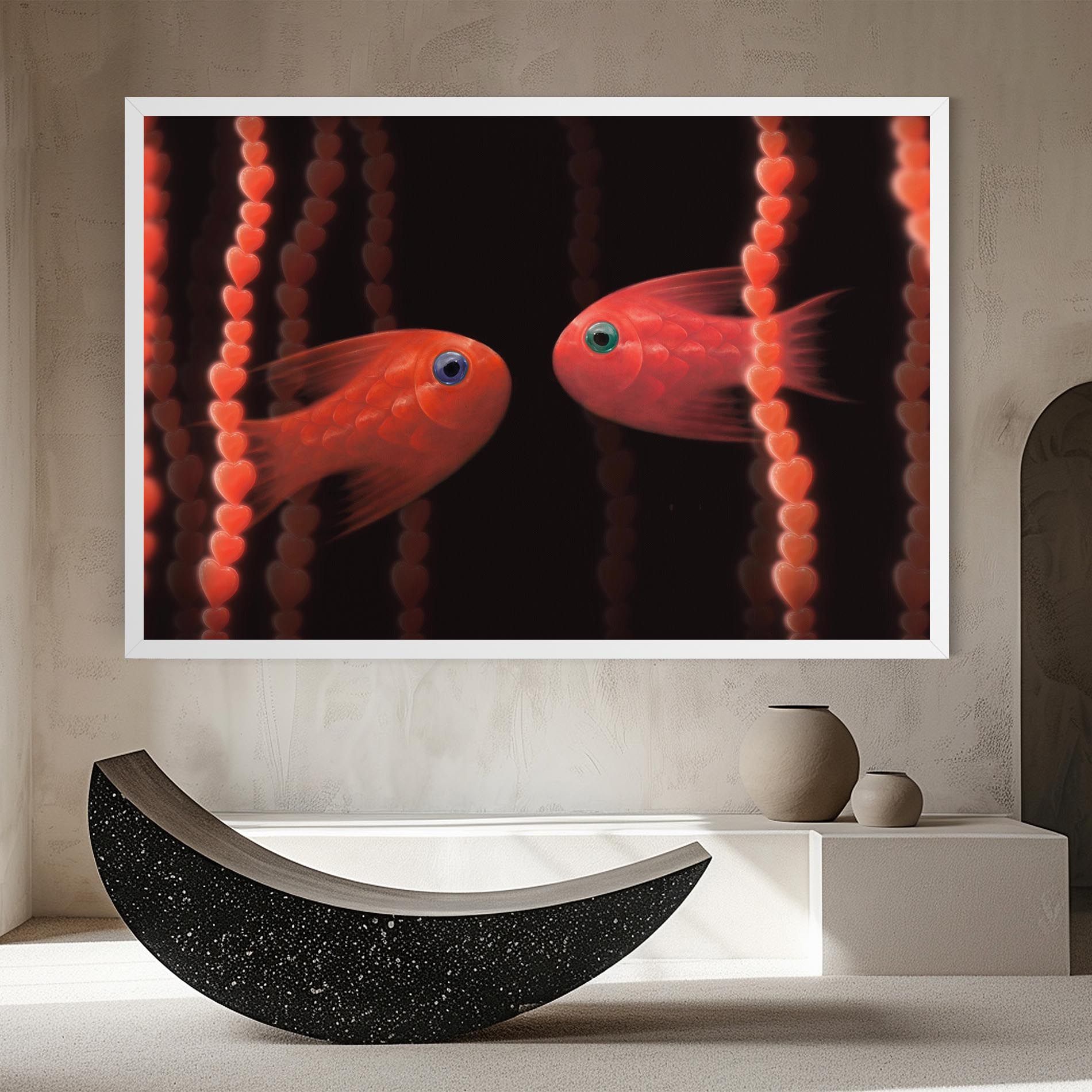 Orange Fish Heart mockup 8