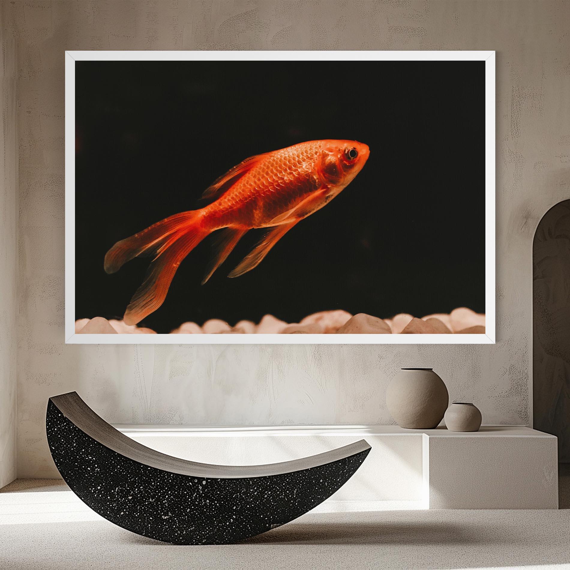 Tablou Canvas Small Orange Fish mockup 8