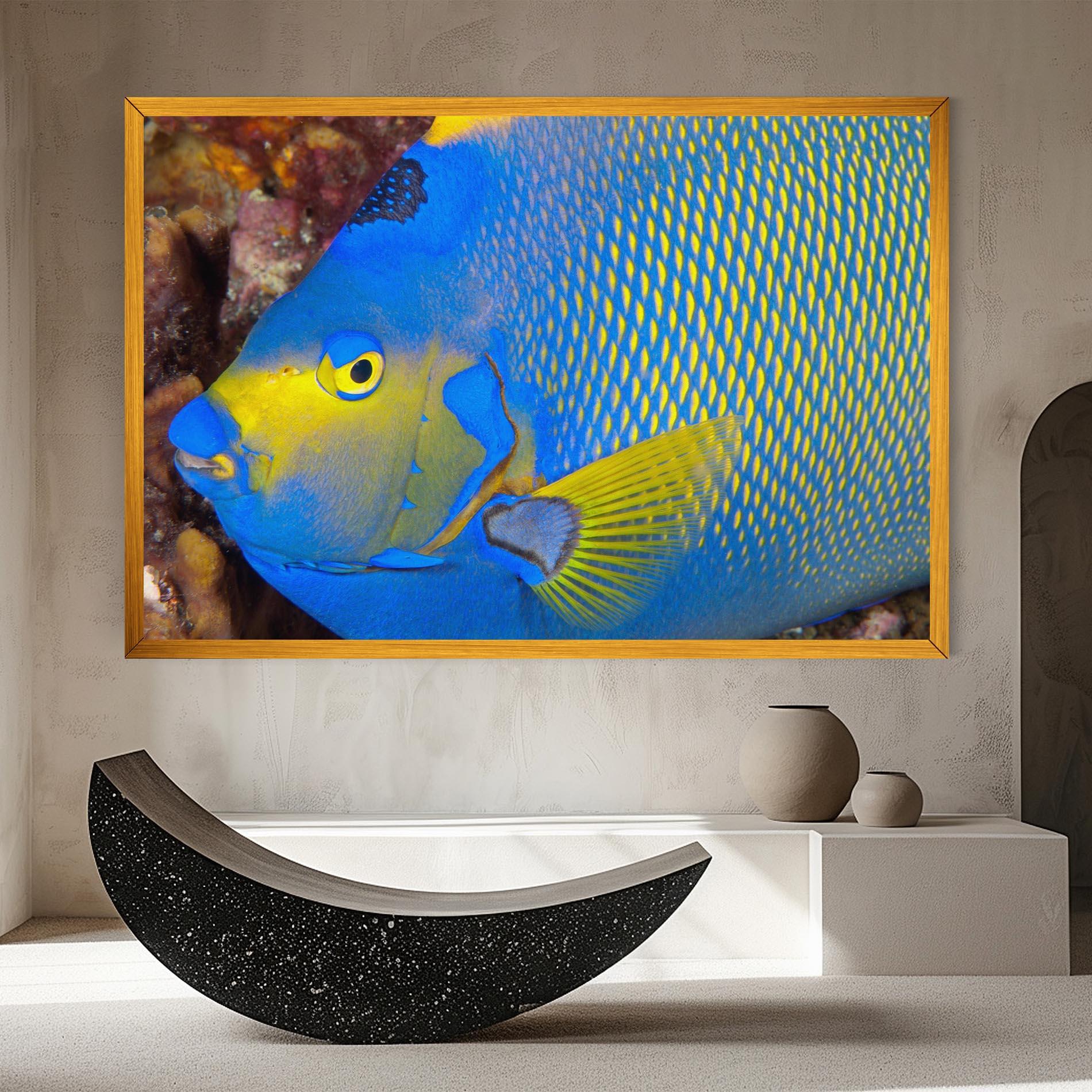 Tablou Canvas Blue Yellow Fish mockup 8