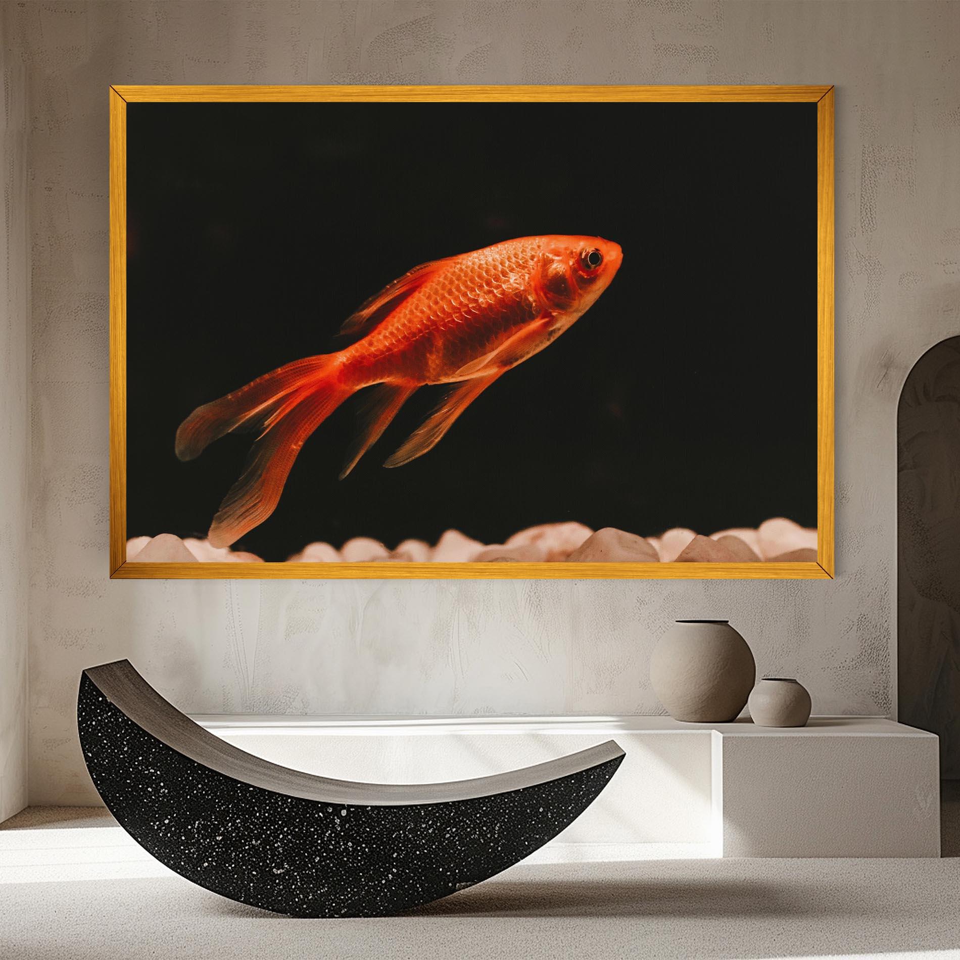 Tablou Canvas Small Orange Fish mockup 8