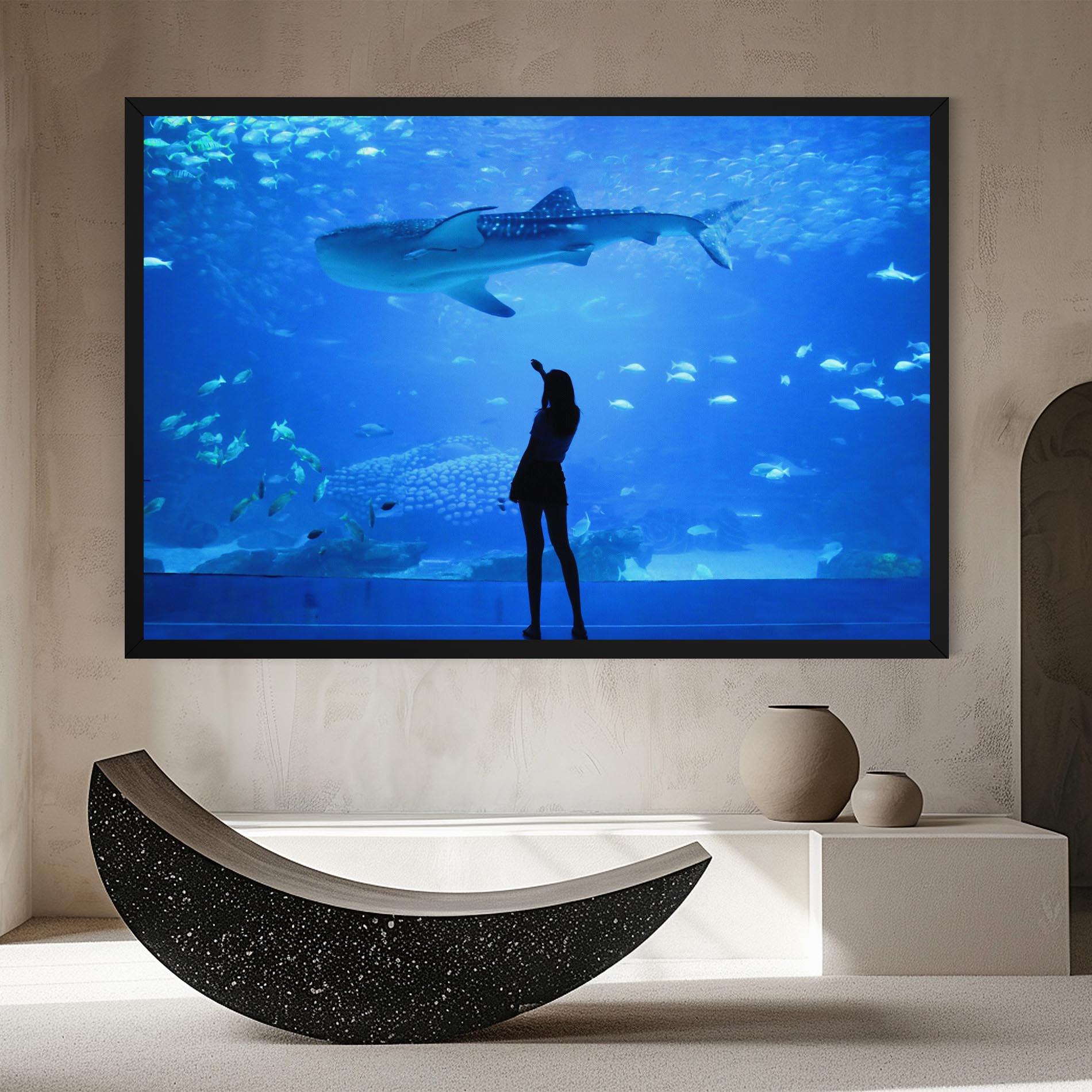 Tablou Canvas Aquarium Girl mockup 8