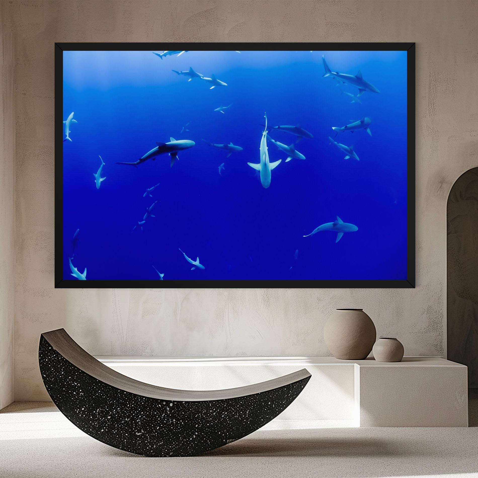 Tablou Canvas Baby Sharks mockup 8