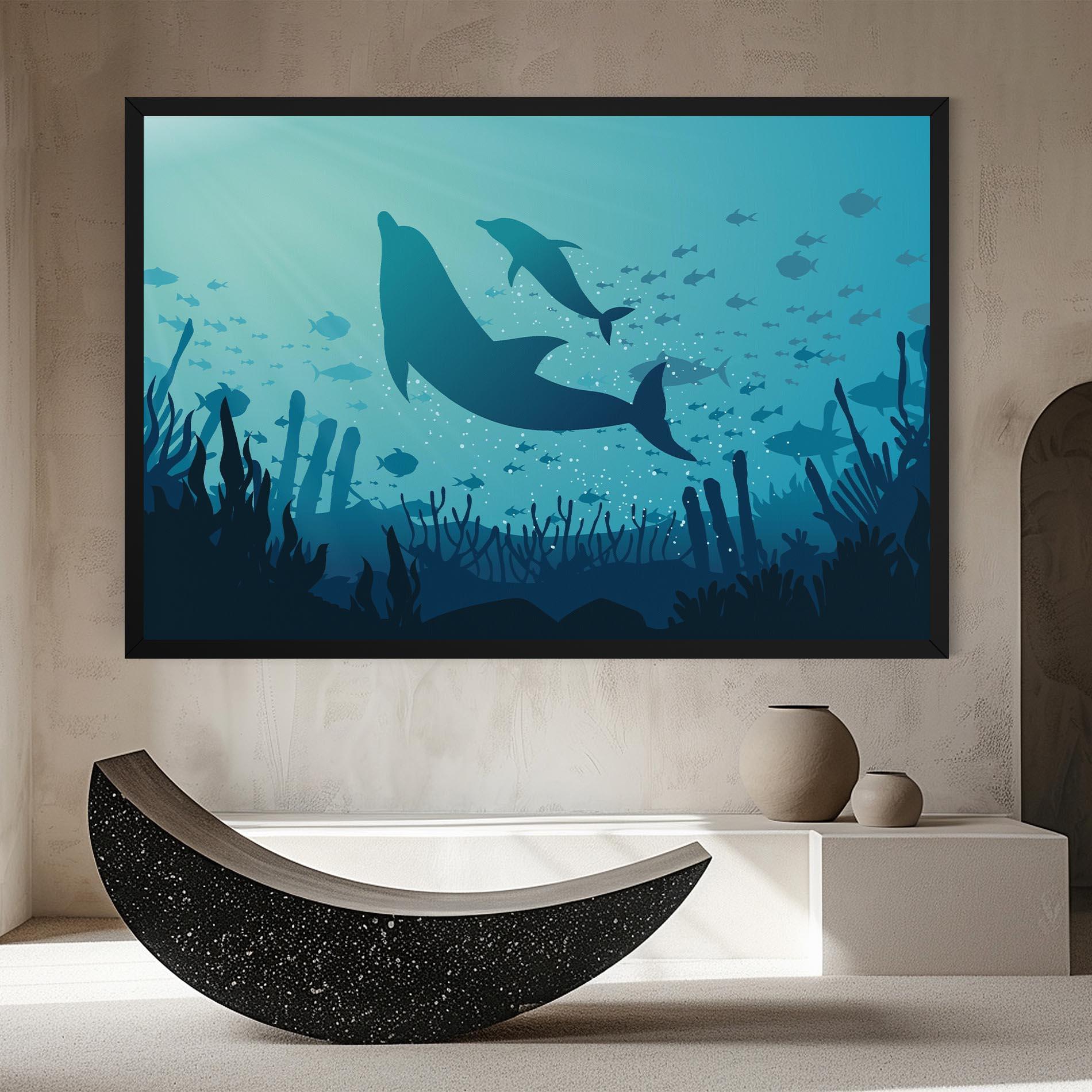 Tablou Canvas Blue Ocean mockup 8