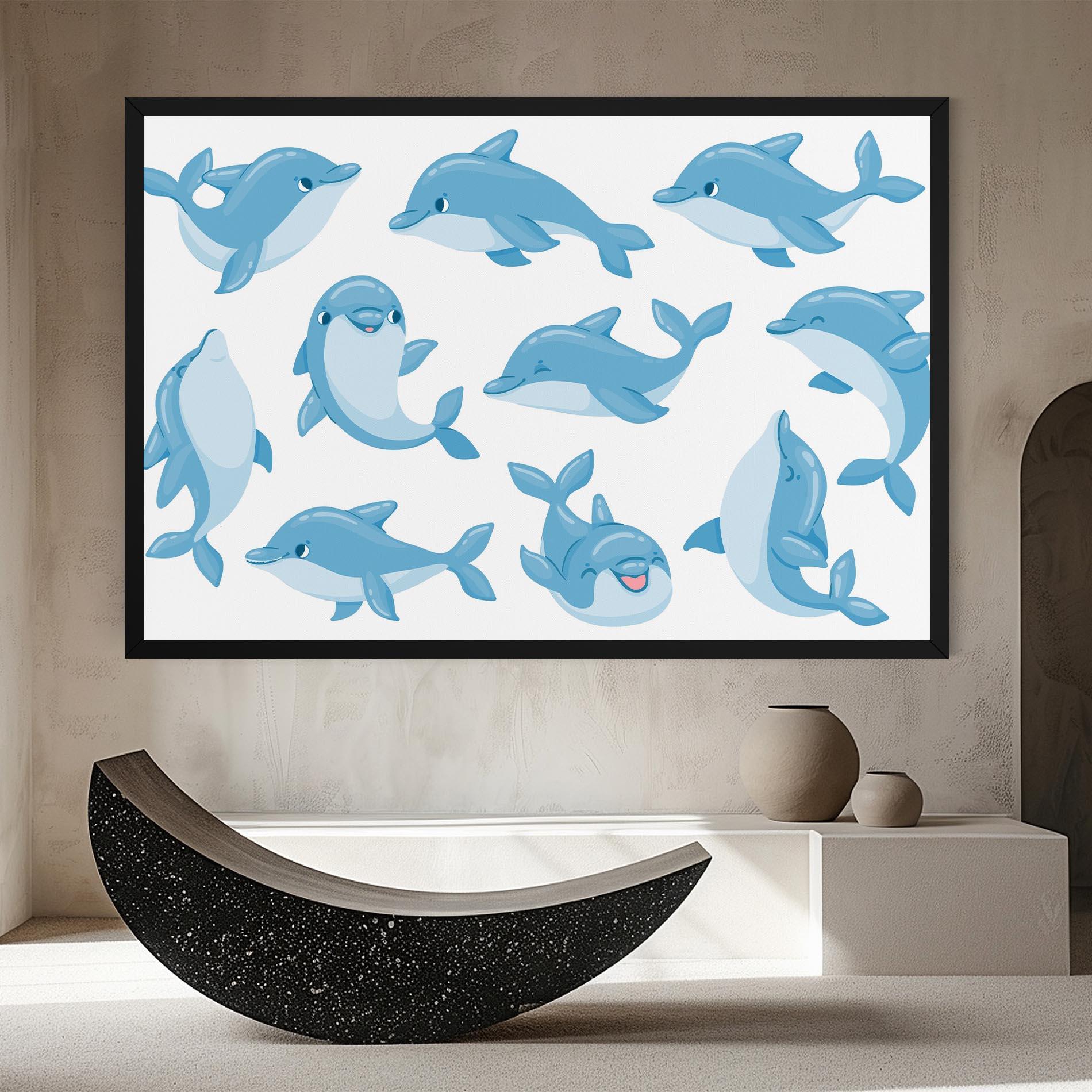 Tablou Canvas Dolphin mockup 8