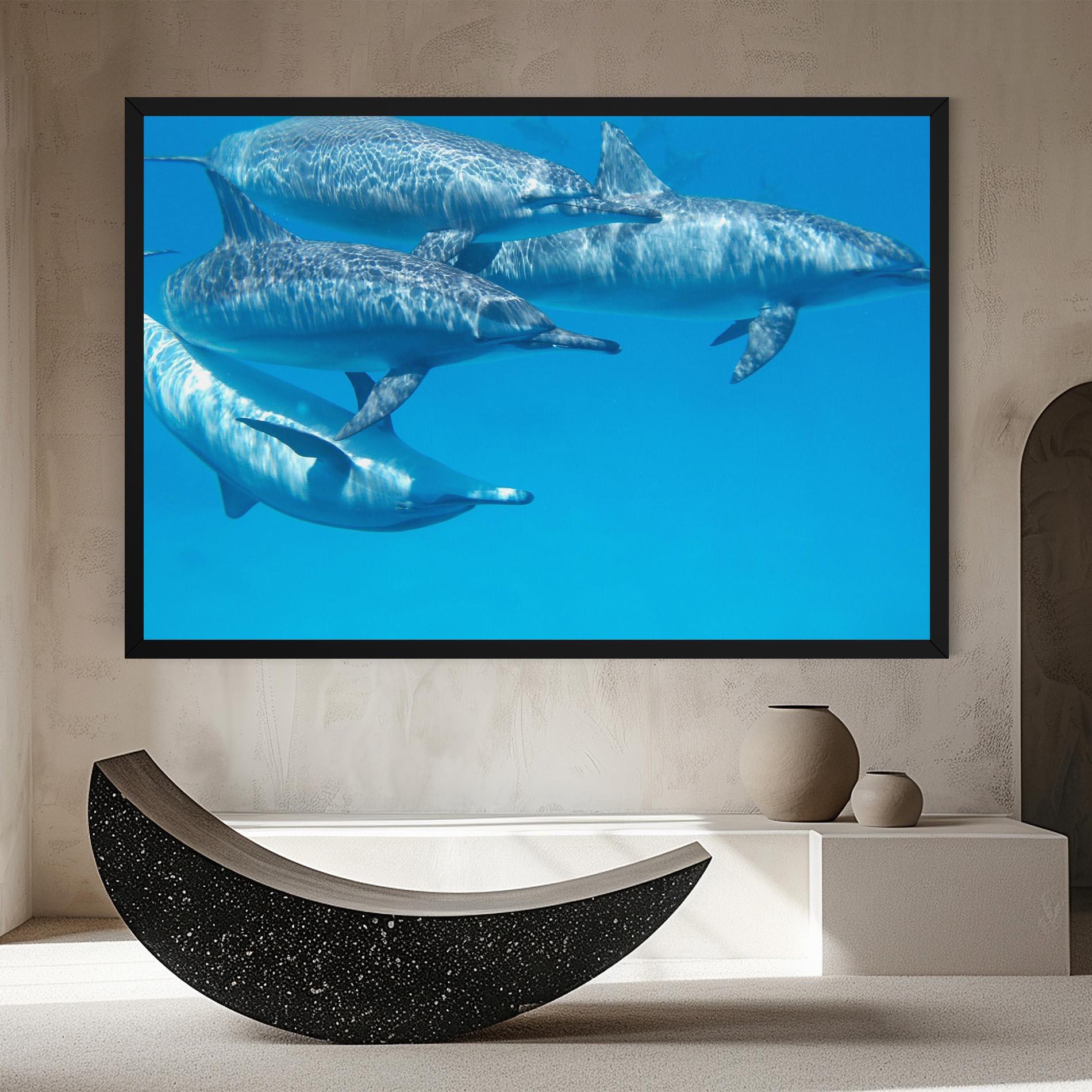 Tablou Canvas Family Of Dolphins mockup 8