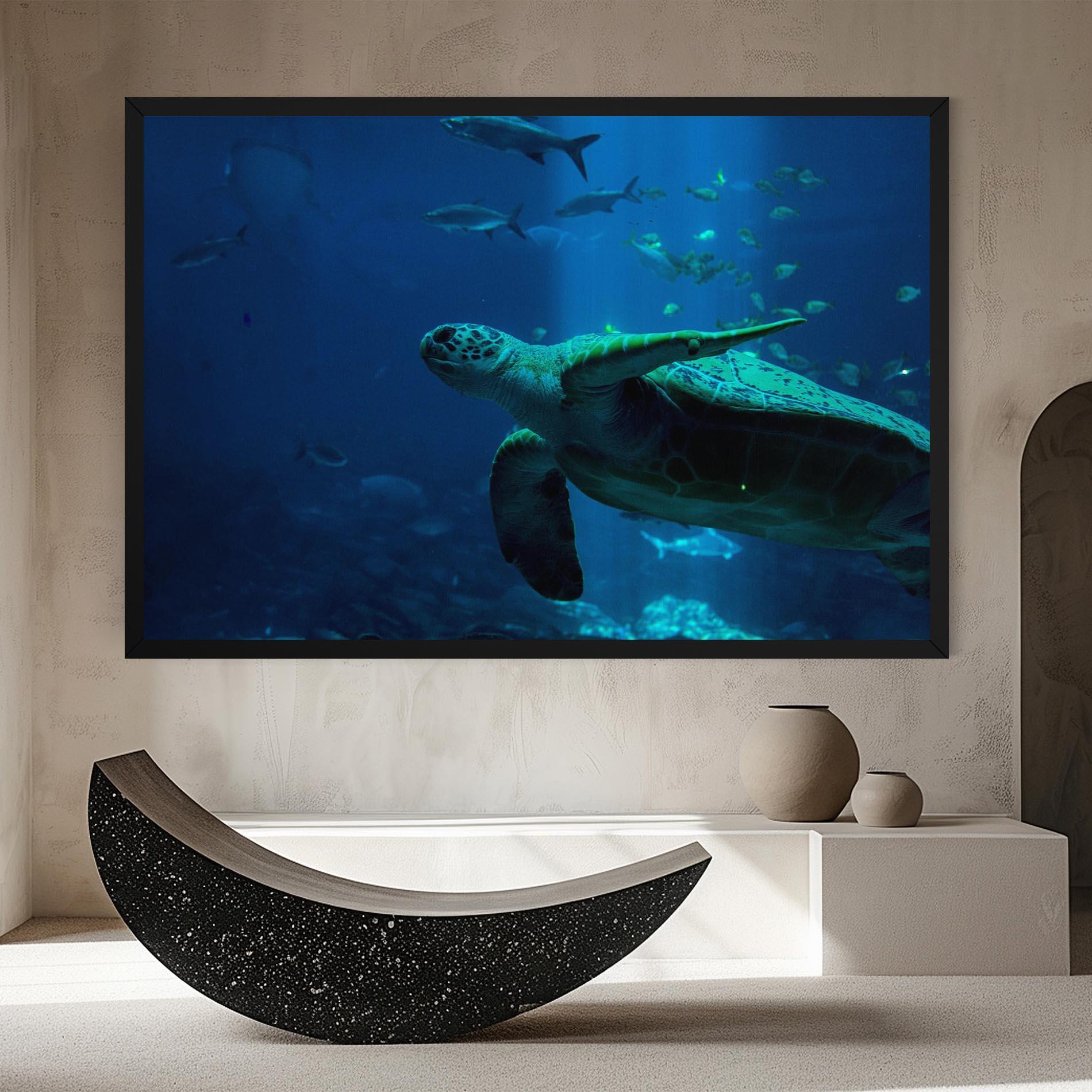 Tablou Canvas Green Turtule mockup 8