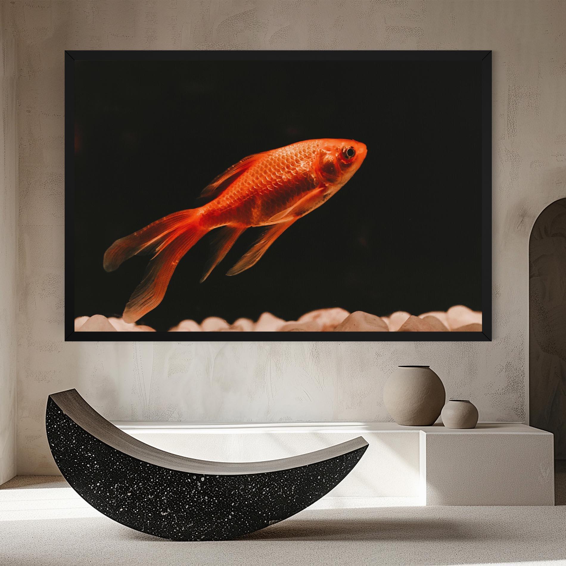 Tablou Canvas Small Orange Fish mockup 8