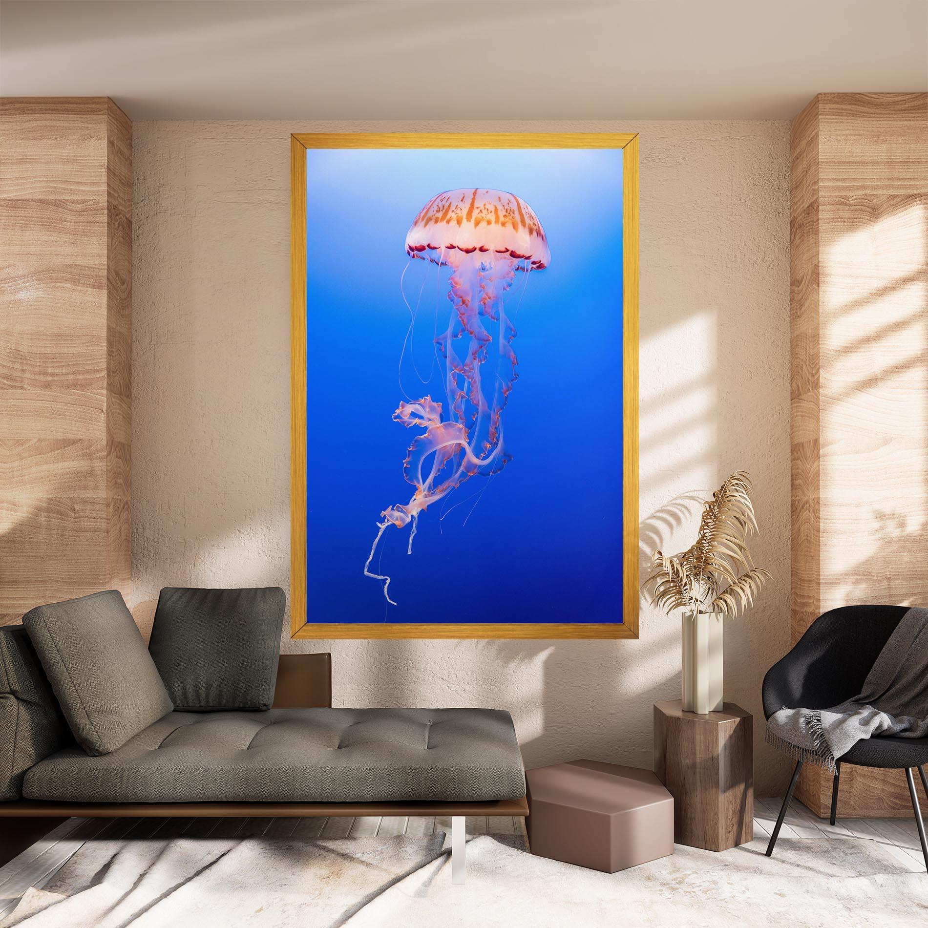 Tablou Canvas Pretty White Jellyfish mockup 8