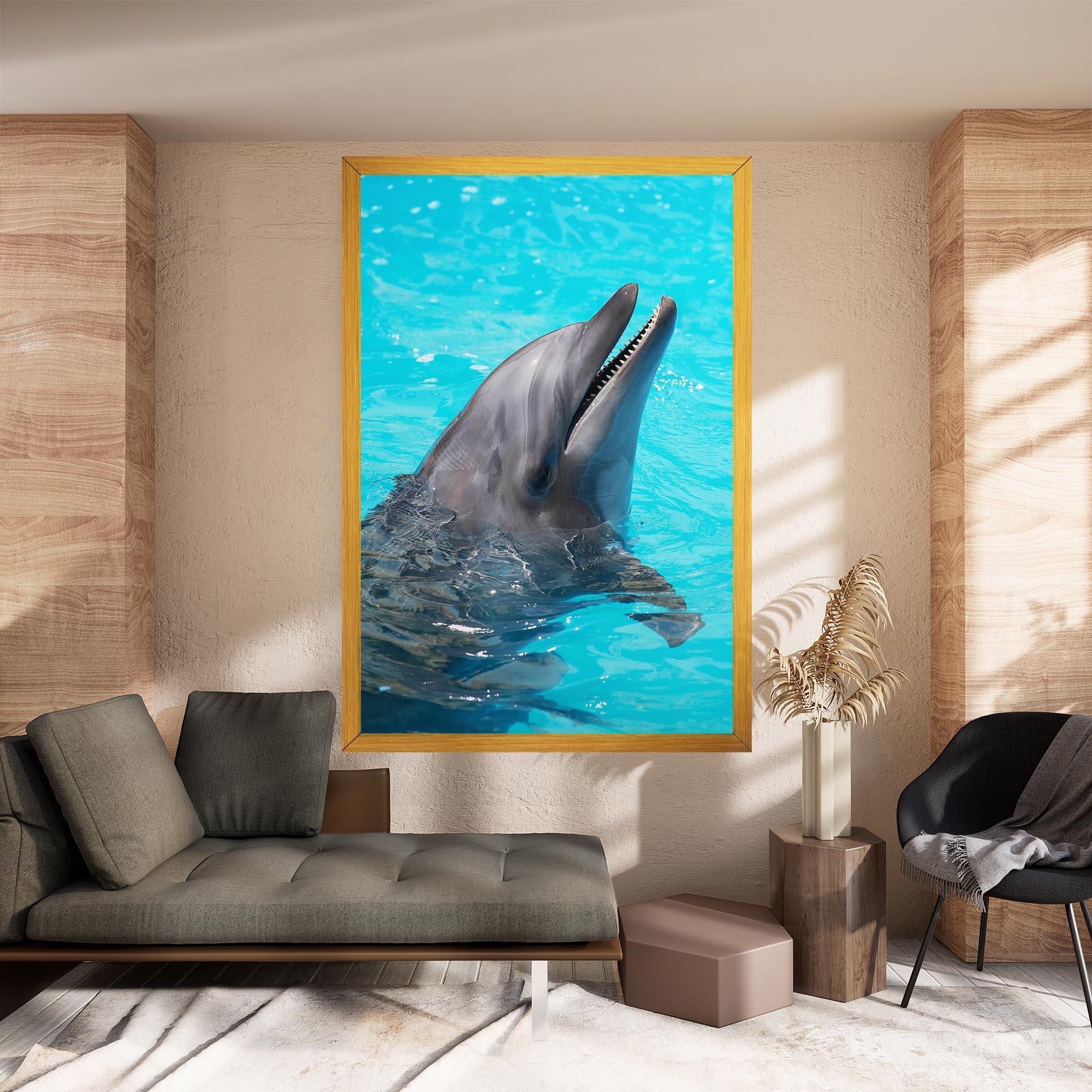 Tablou Canvas Trained Dolphin mockup 8
