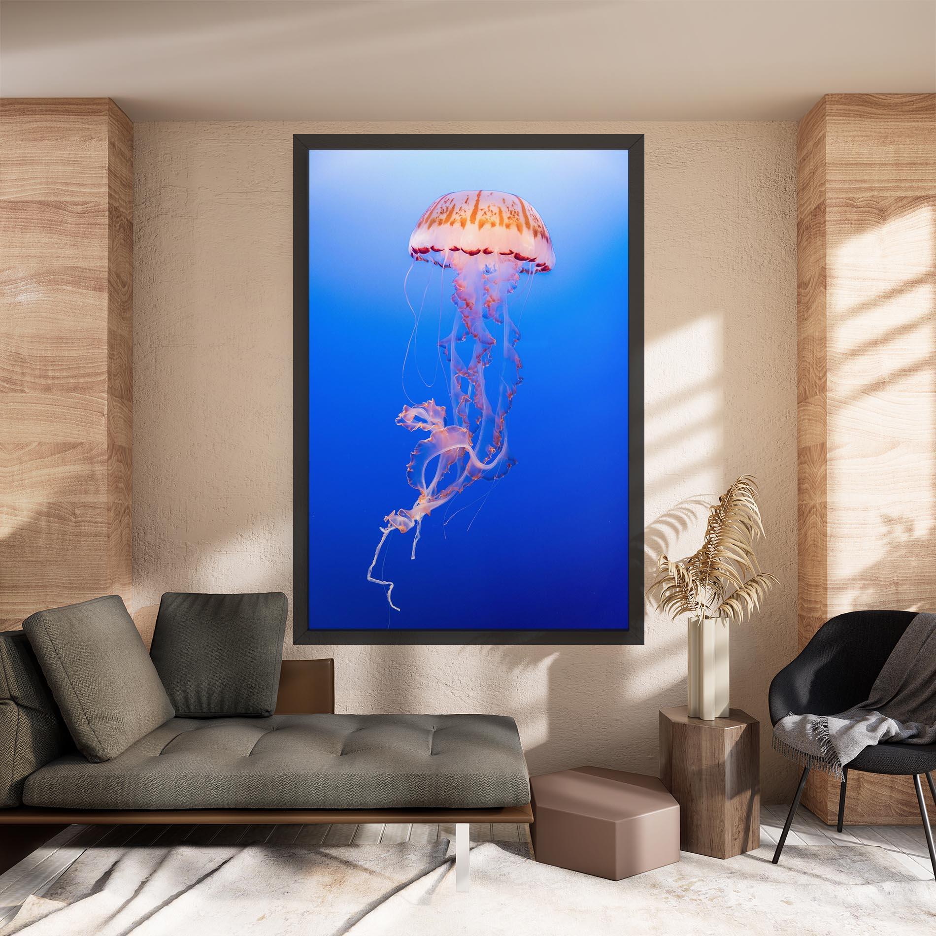 Tablou Canvas Pretty White Jellyfish mockup 8