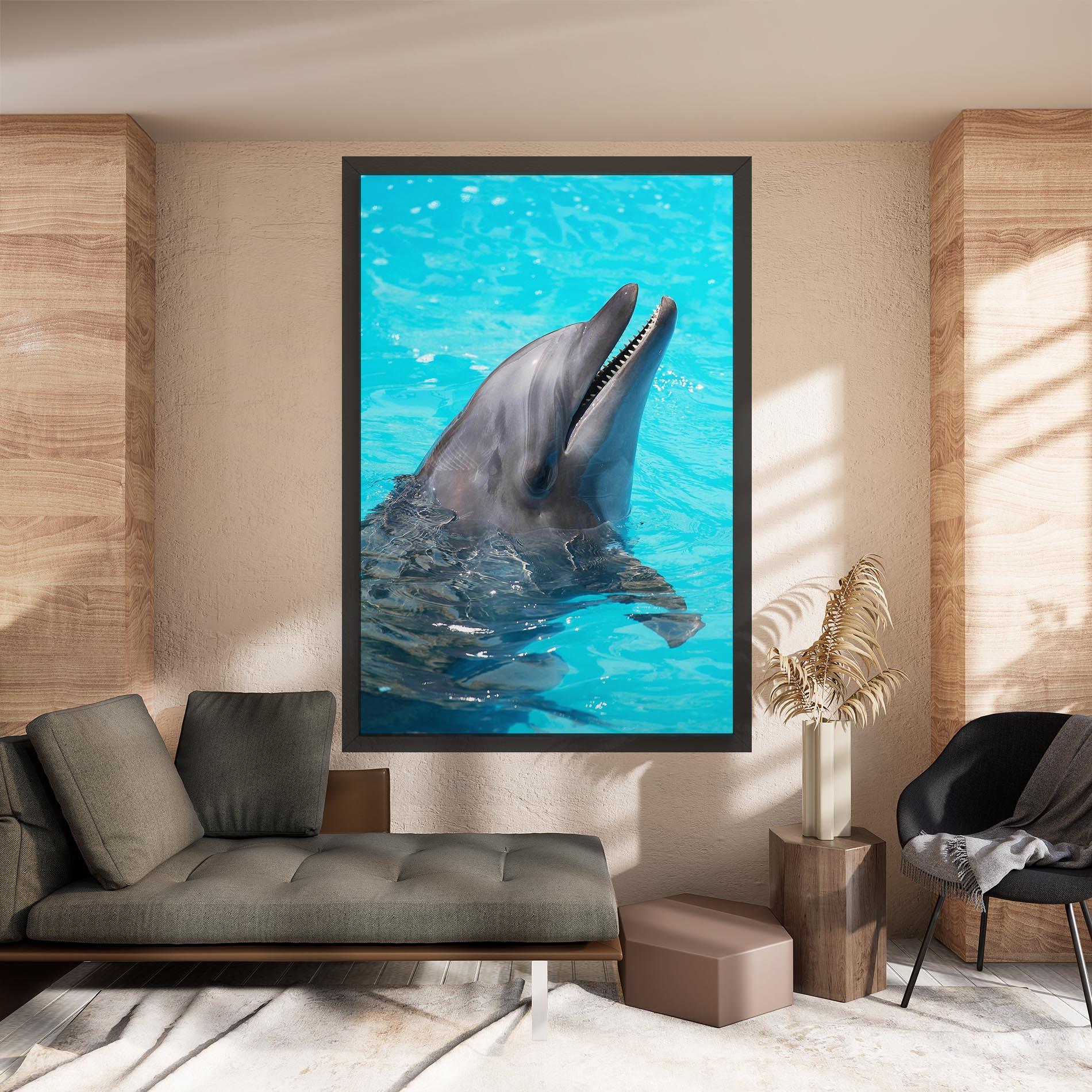 Tablou Canvas Trained Dolphin mockup 8