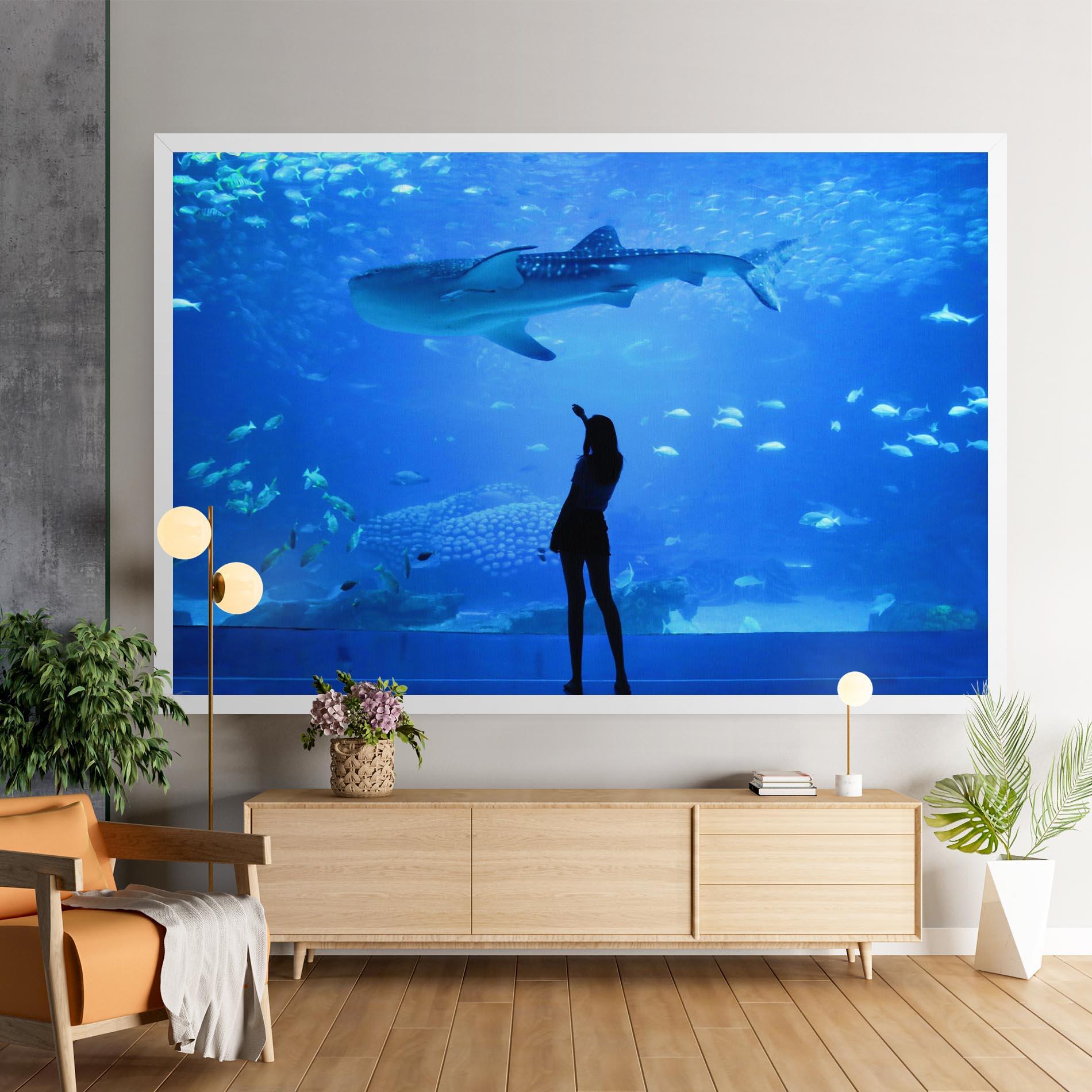 Tablou Canvas Aquarium Girl mockup 9