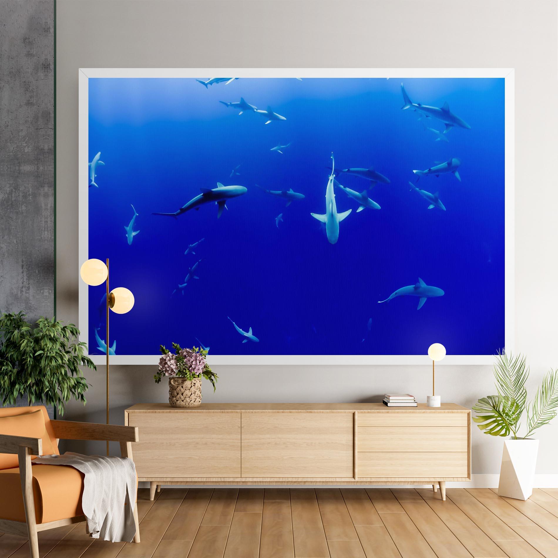 Tablou Canvas Baby Sharks mockup 9