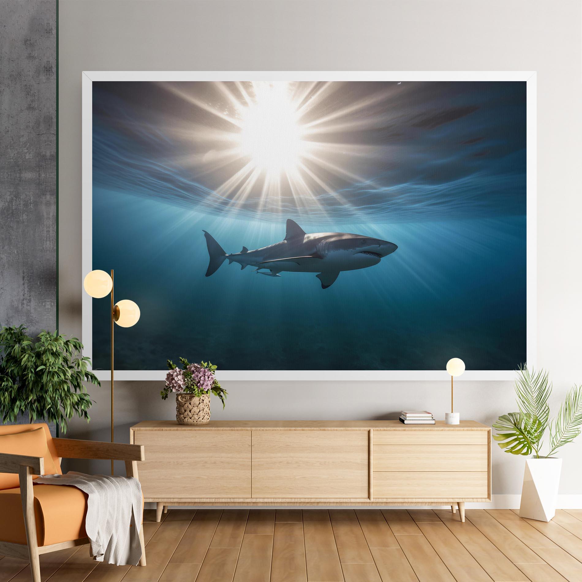 Tablou Canvas Big Shark mockup 9