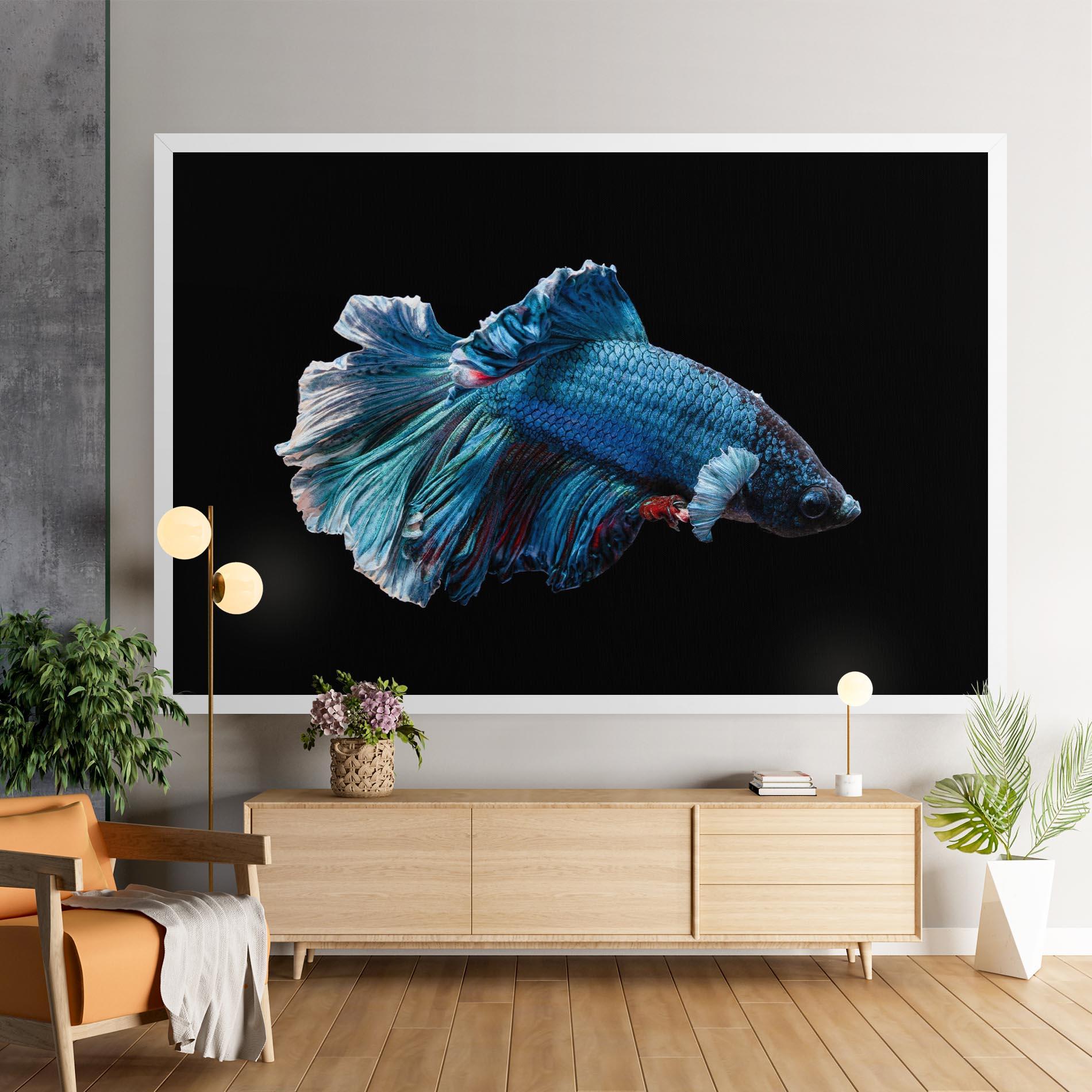 Tablou Canvas Blue Betta mockup 9