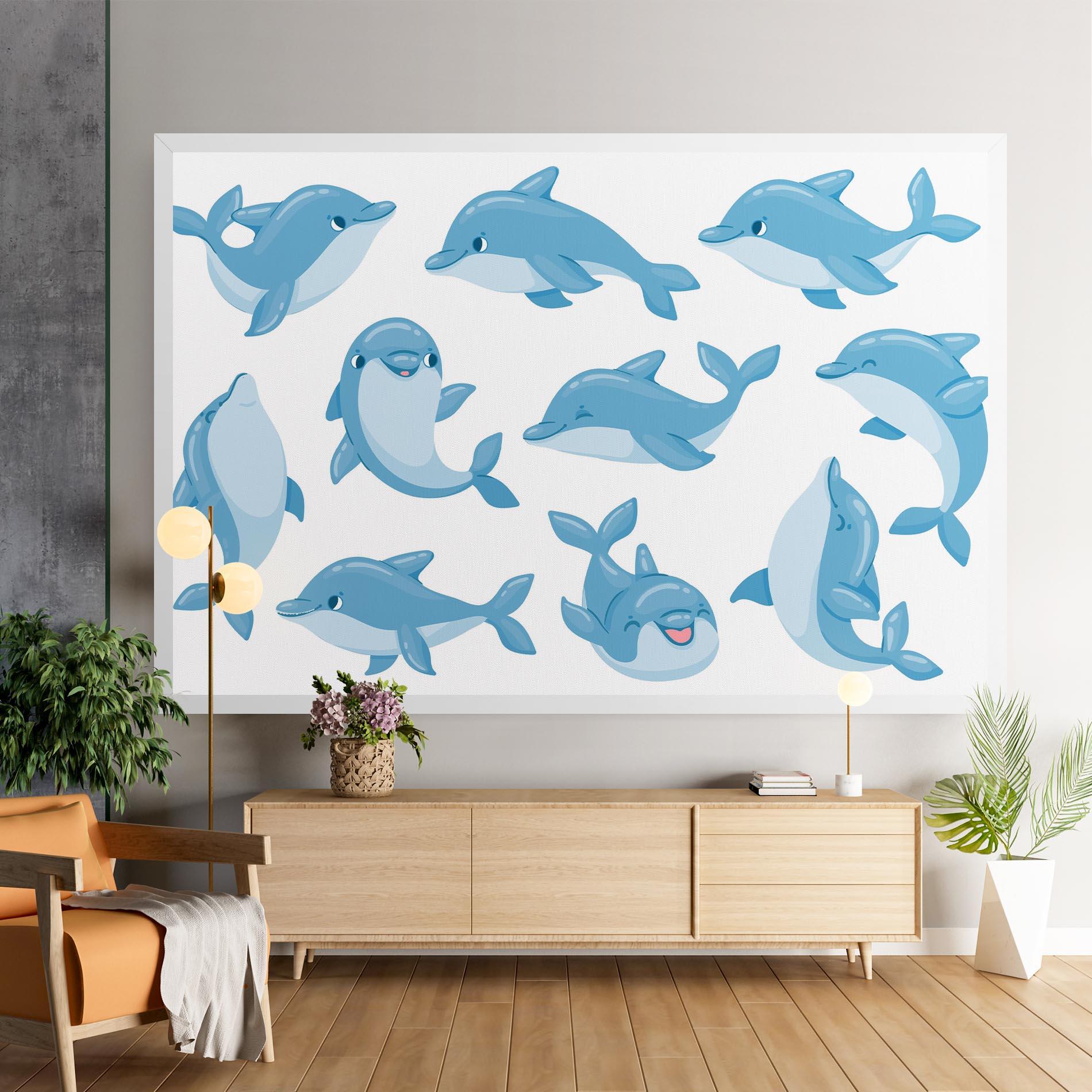 Tablou Canvas Dolphin mockup 9
