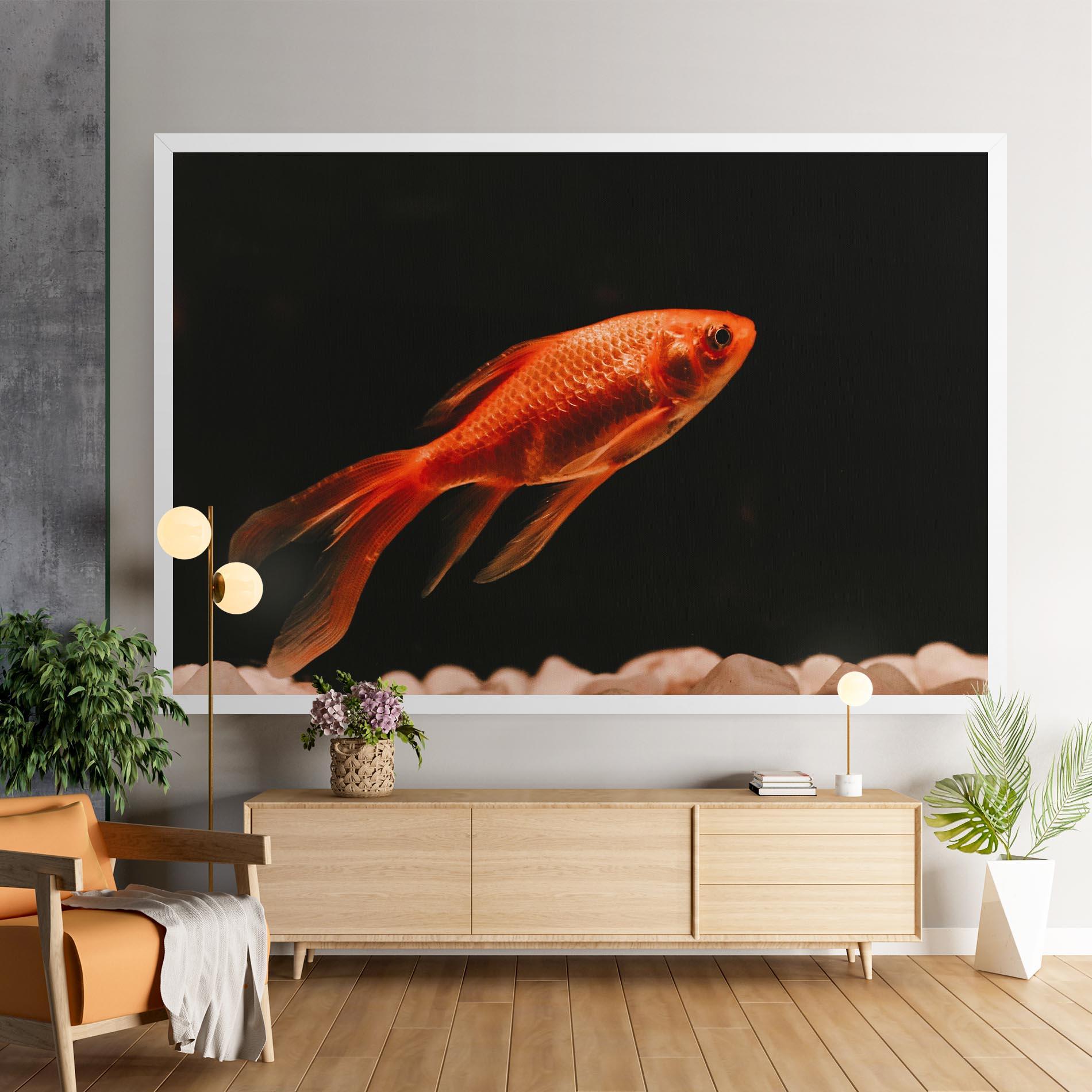 Tablou Canvas Small Orange Fish mockup 9