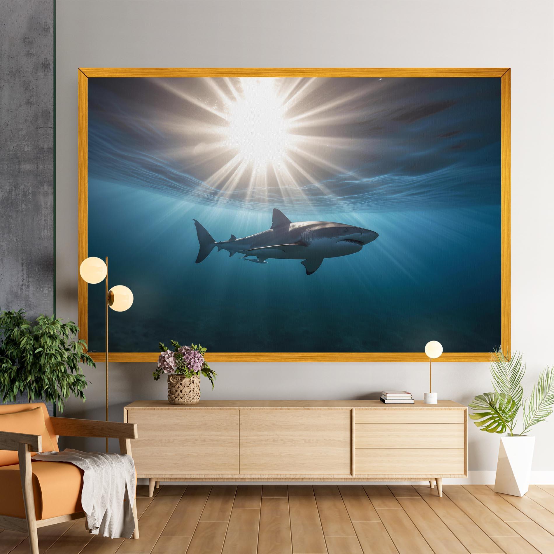 Tablou Canvas Big Shark mockup 9