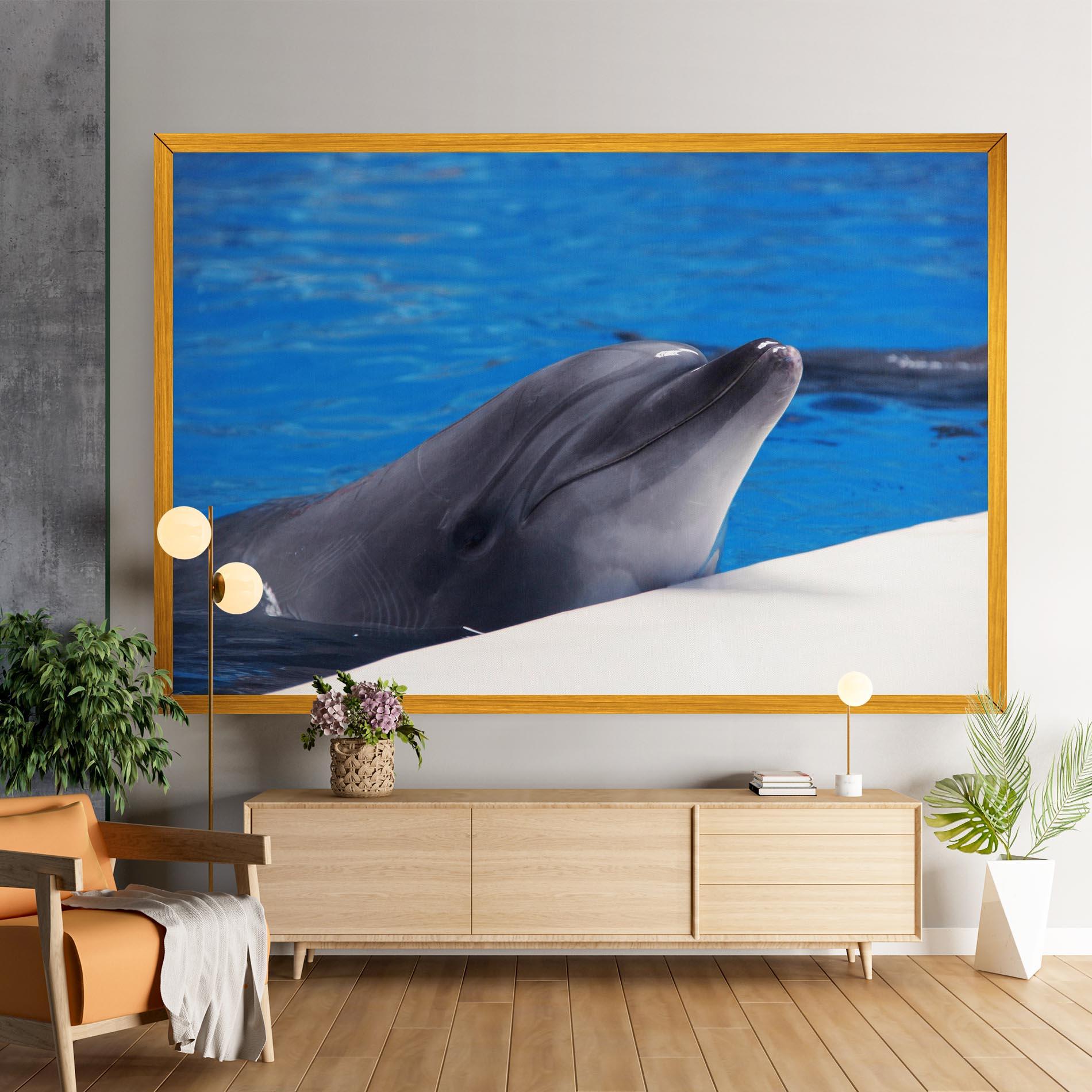 Tablou Canvas Cute Dolphin mockup 9