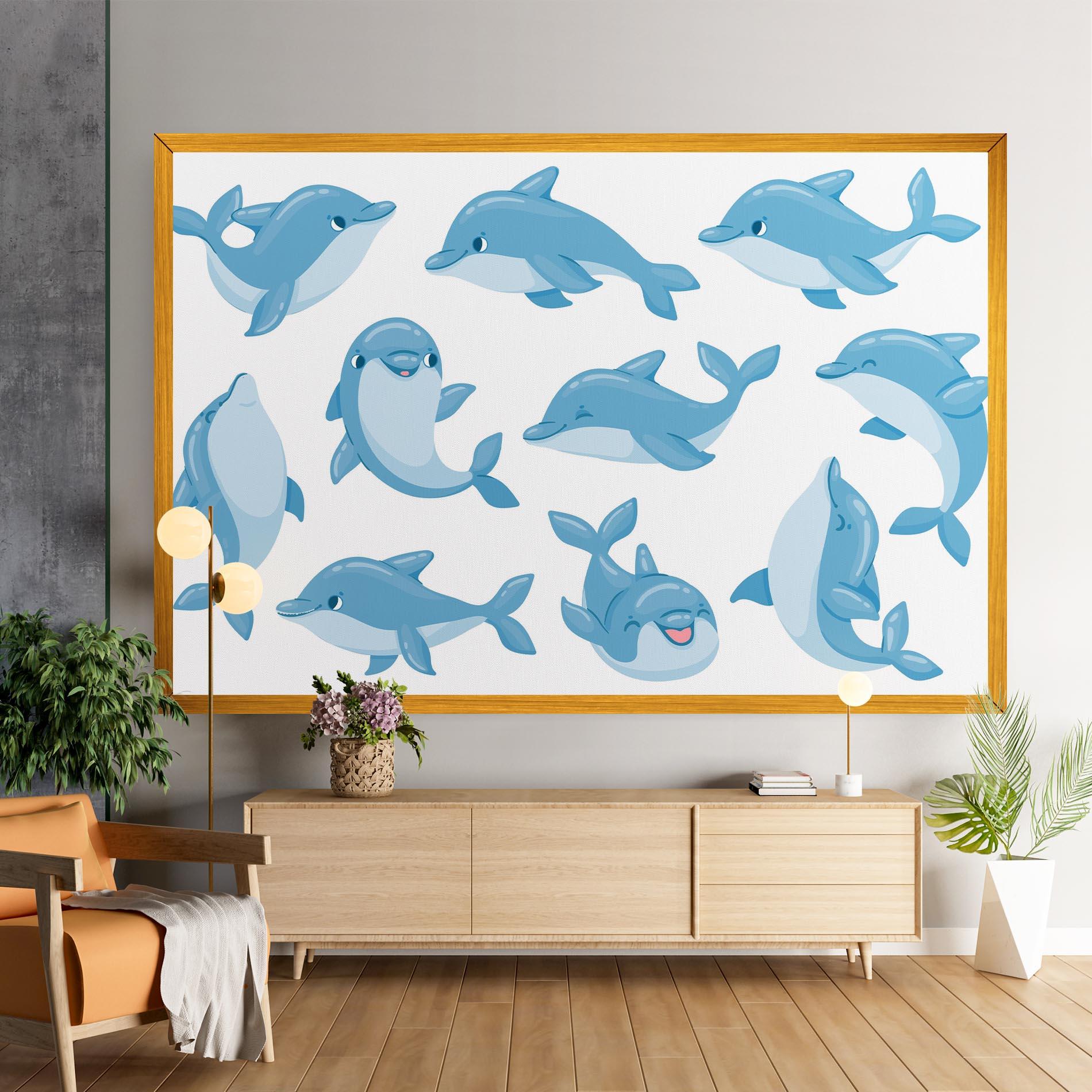 Tablou Canvas Dolphin mockup 9