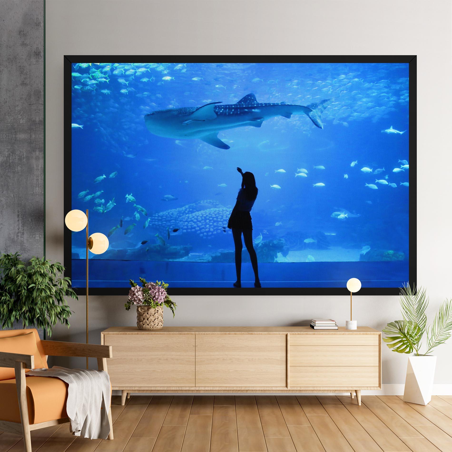 Tablou Canvas Aquarium Girl mockup 9