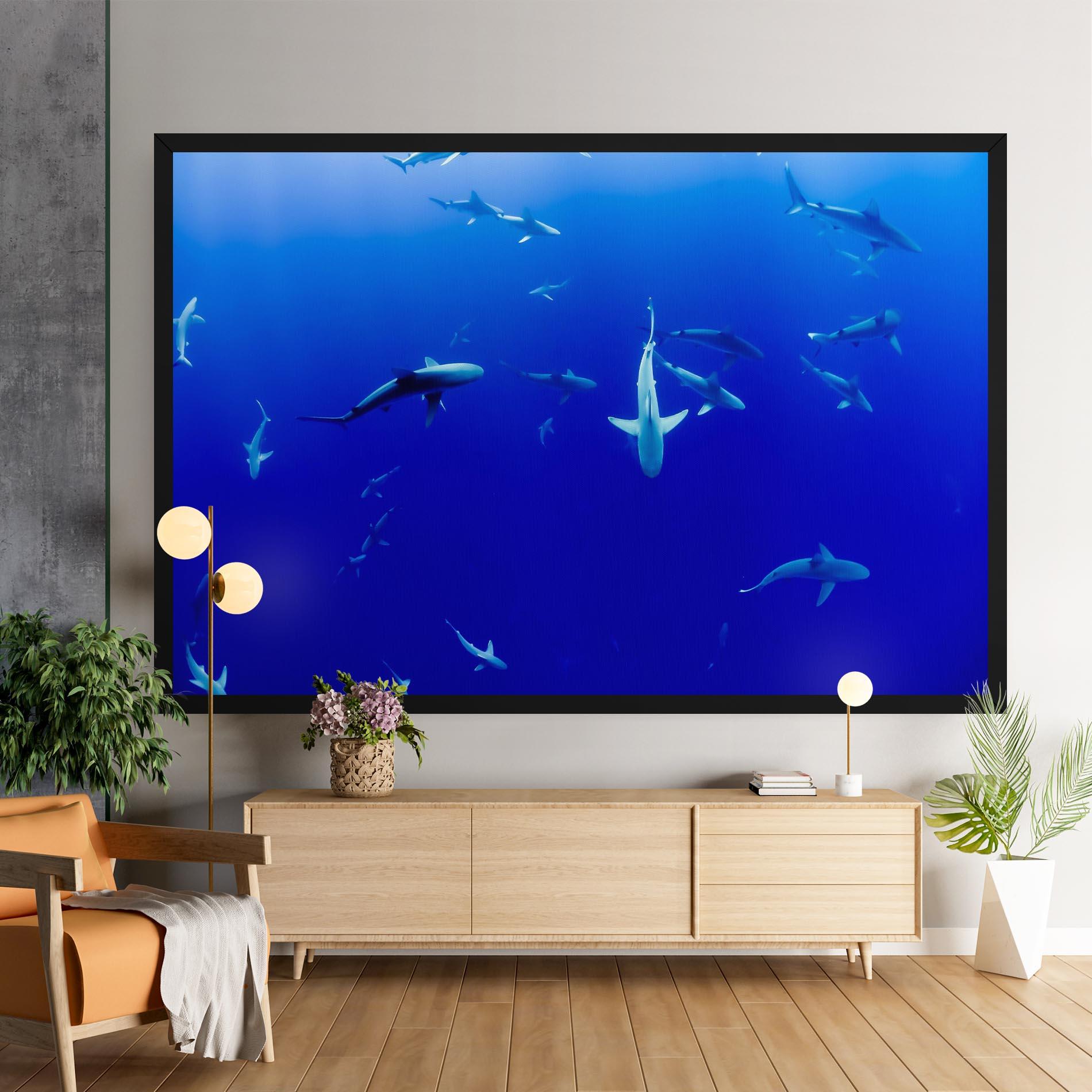 Tablou Canvas Baby Sharks mockup 9