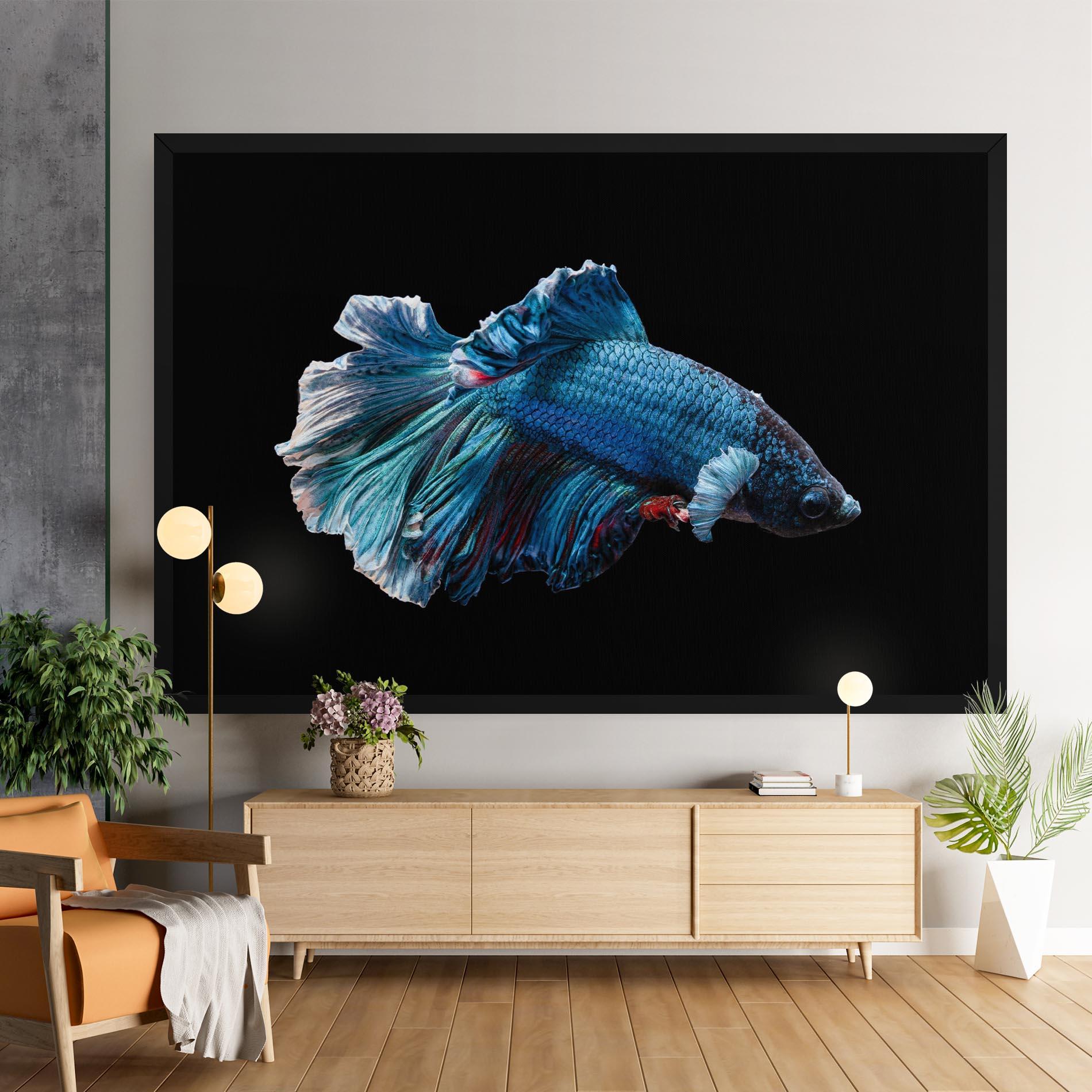 Tablou Canvas Blue Betta mockup 9