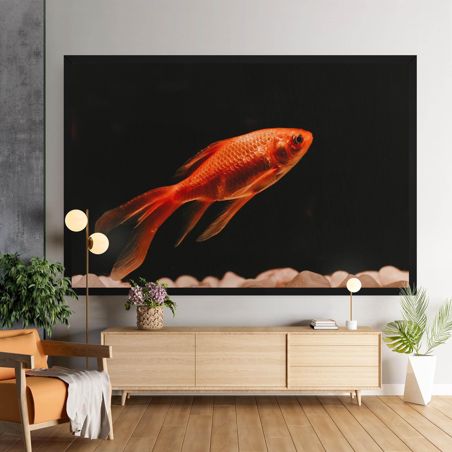Tablou Canvas Small Orange Fish mockup 9