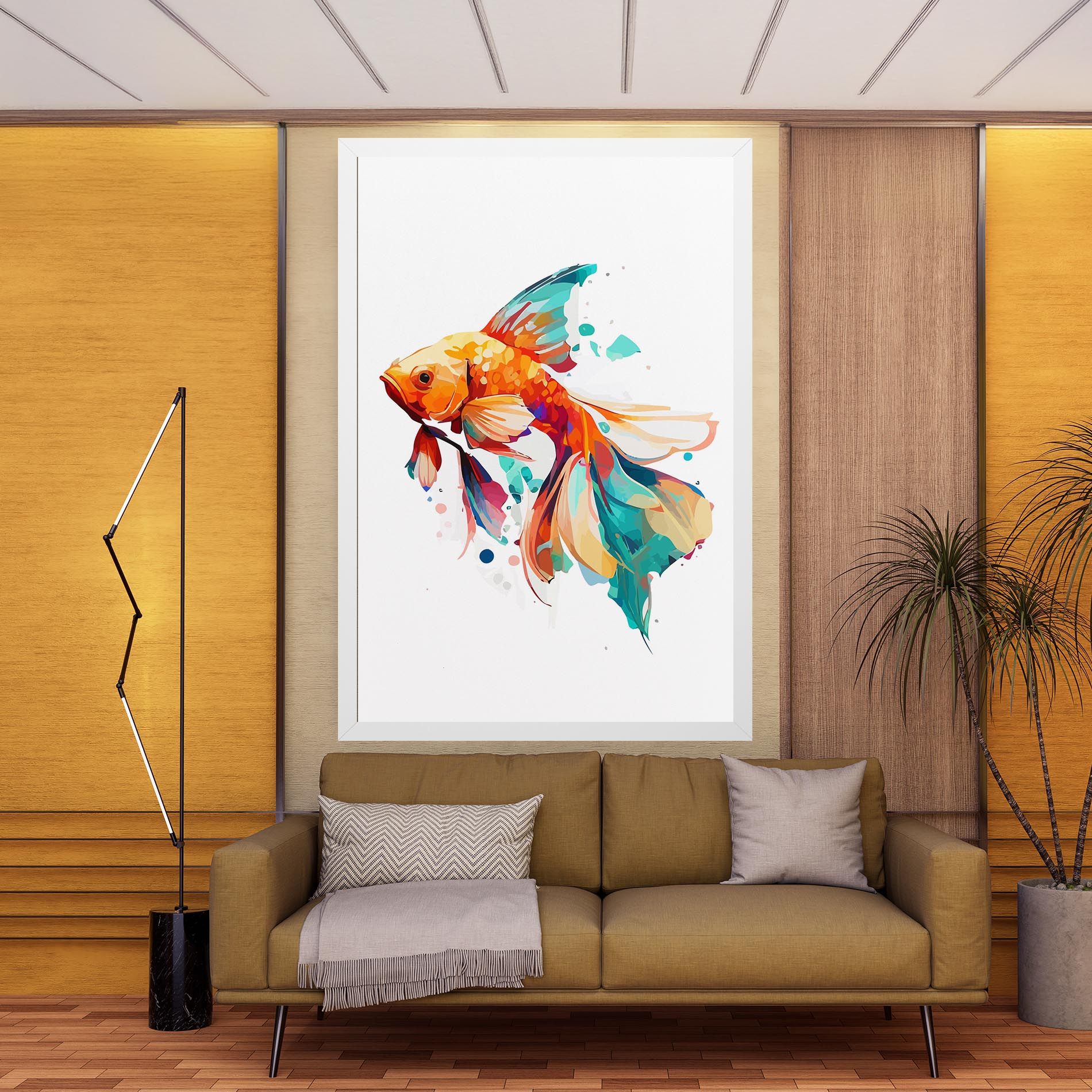 Blue Orange Fish mockup 9