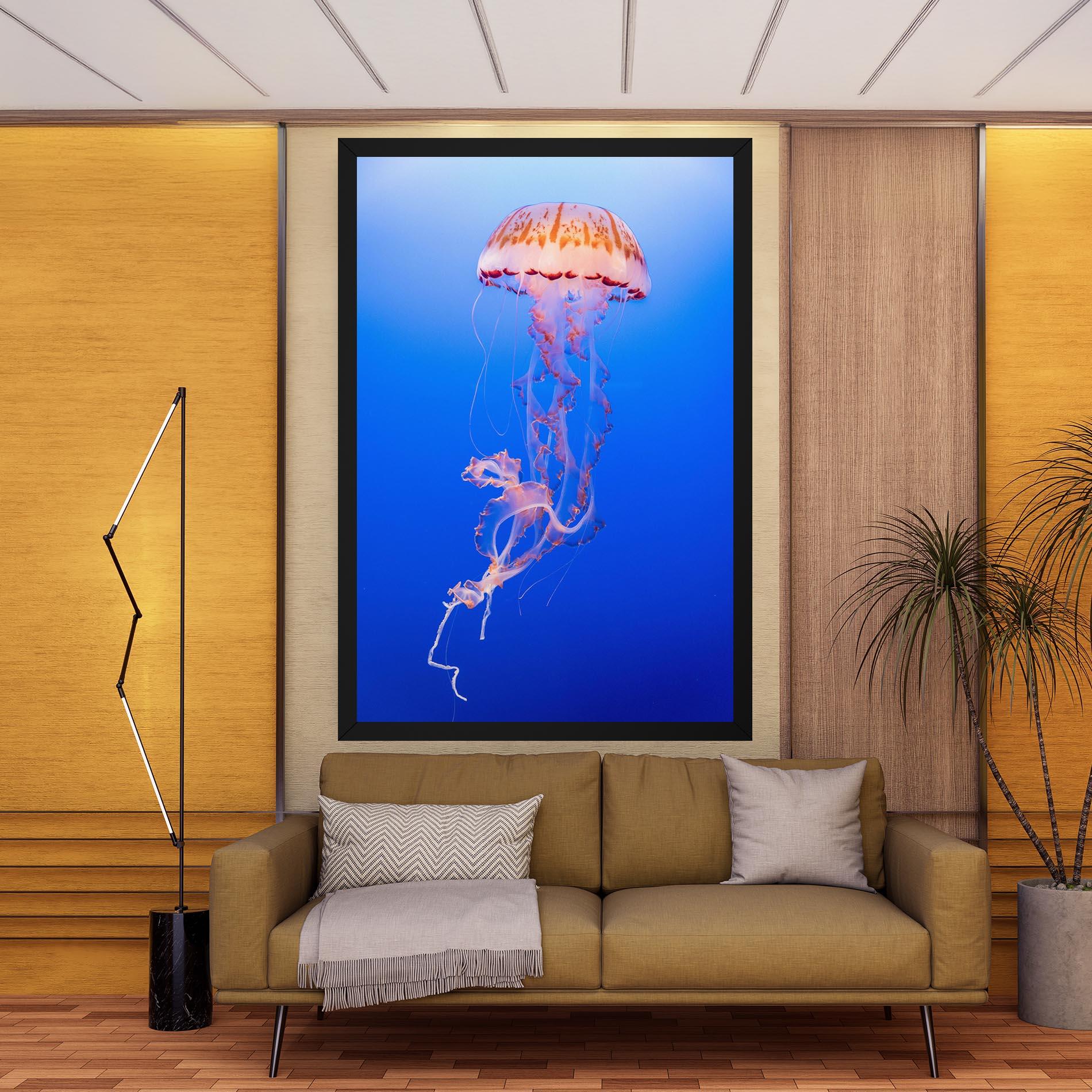 Tablou Canvas Pretty White Jellyfish mockup 9
