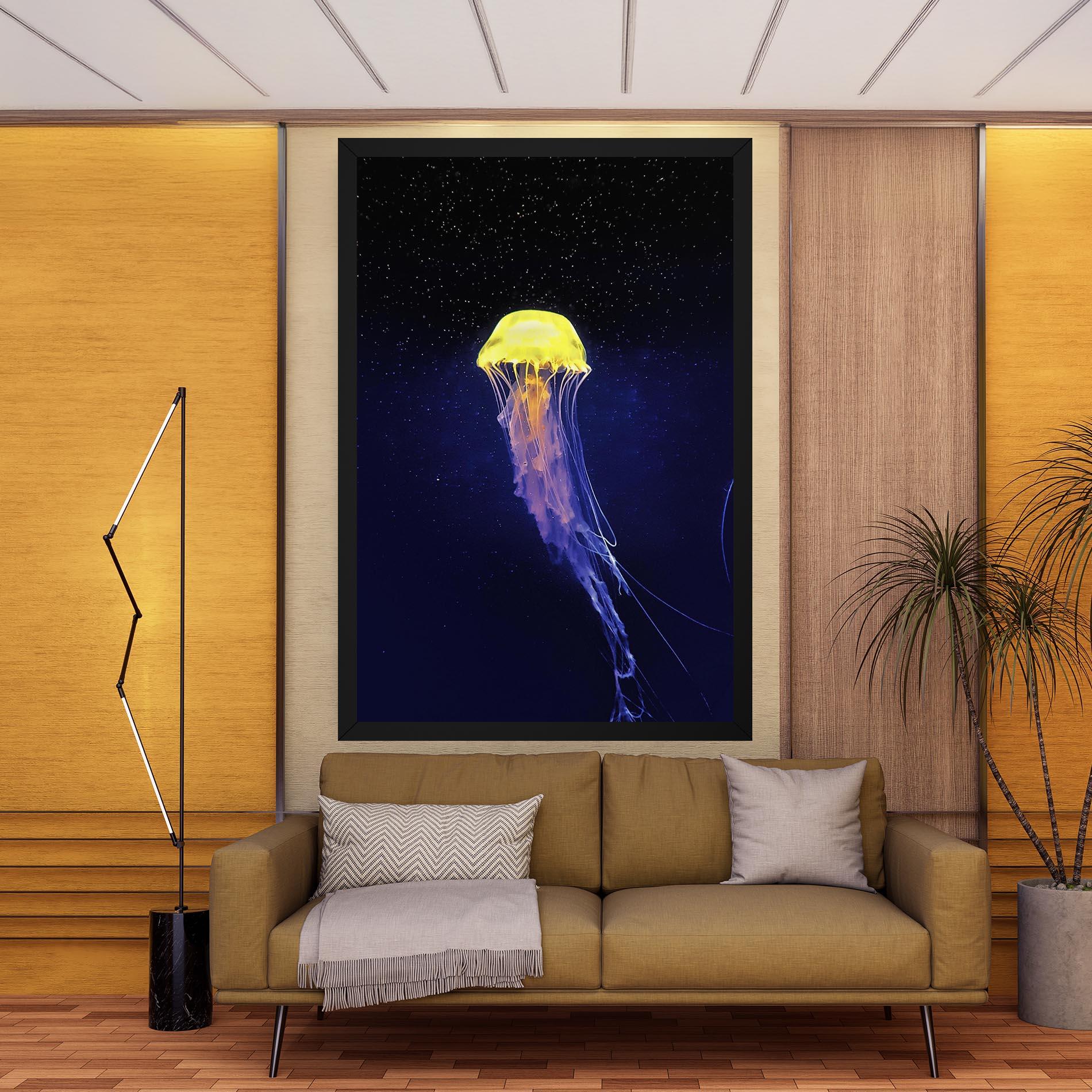 Tablou Canvas Purple Jellyfish mockup 9
