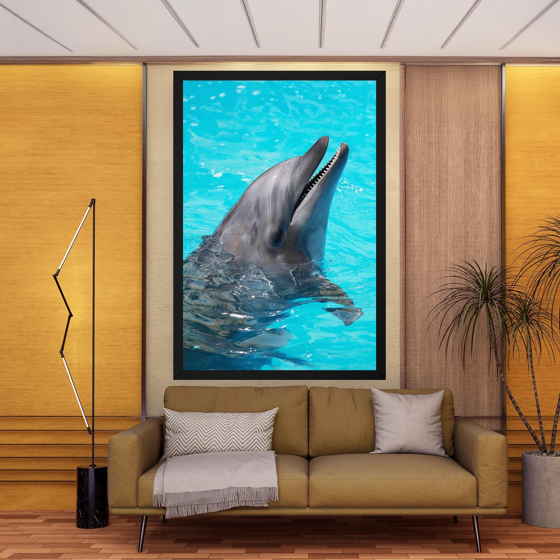 Tablou Canvas Trained Dolphin mockup 9