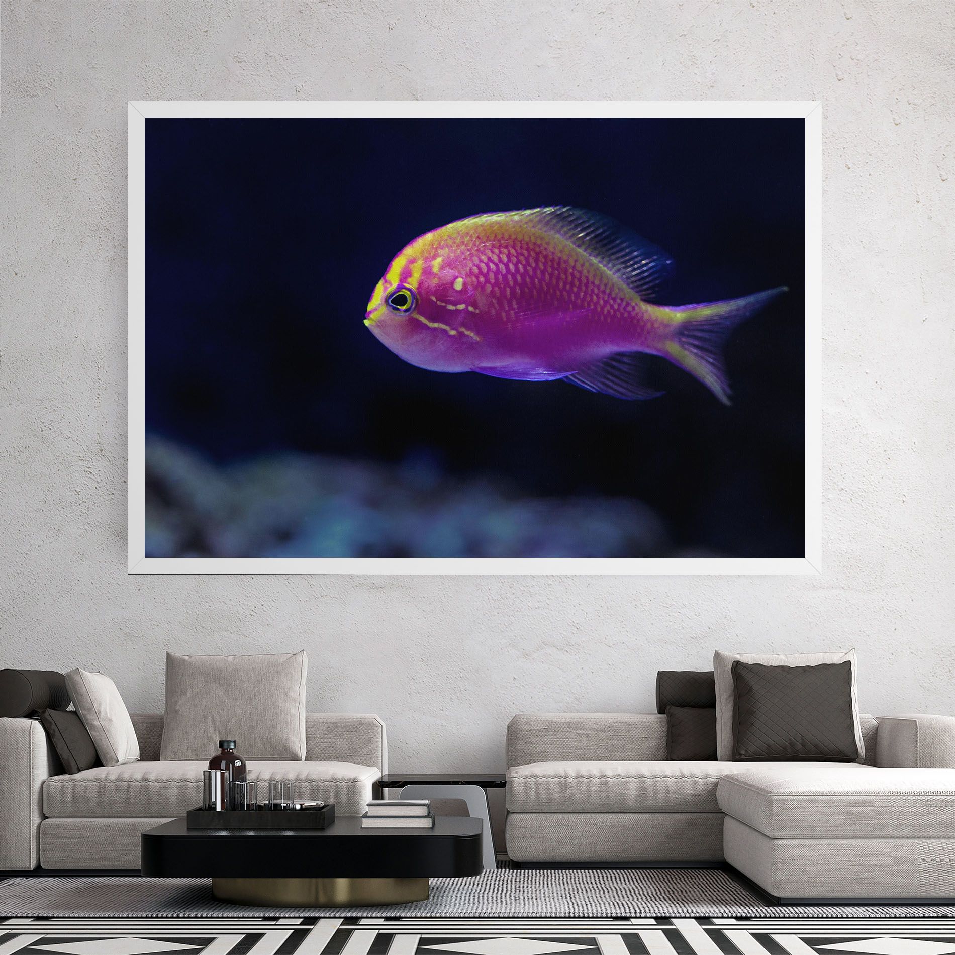 Angry Pink Fish mockup 2