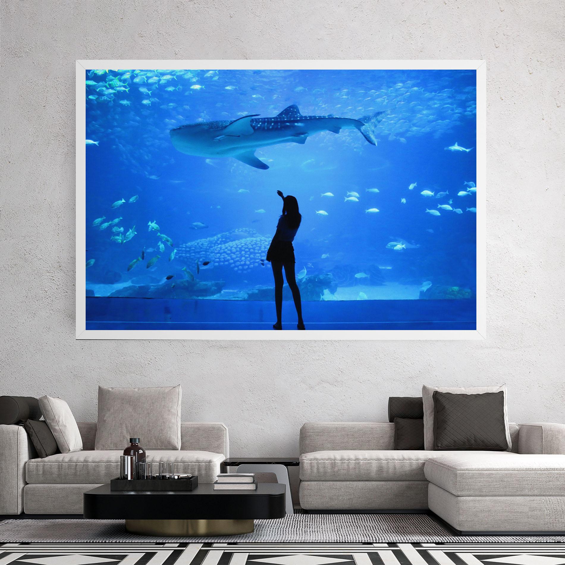 Tablou Canvas Aquarium Girl mockup 2