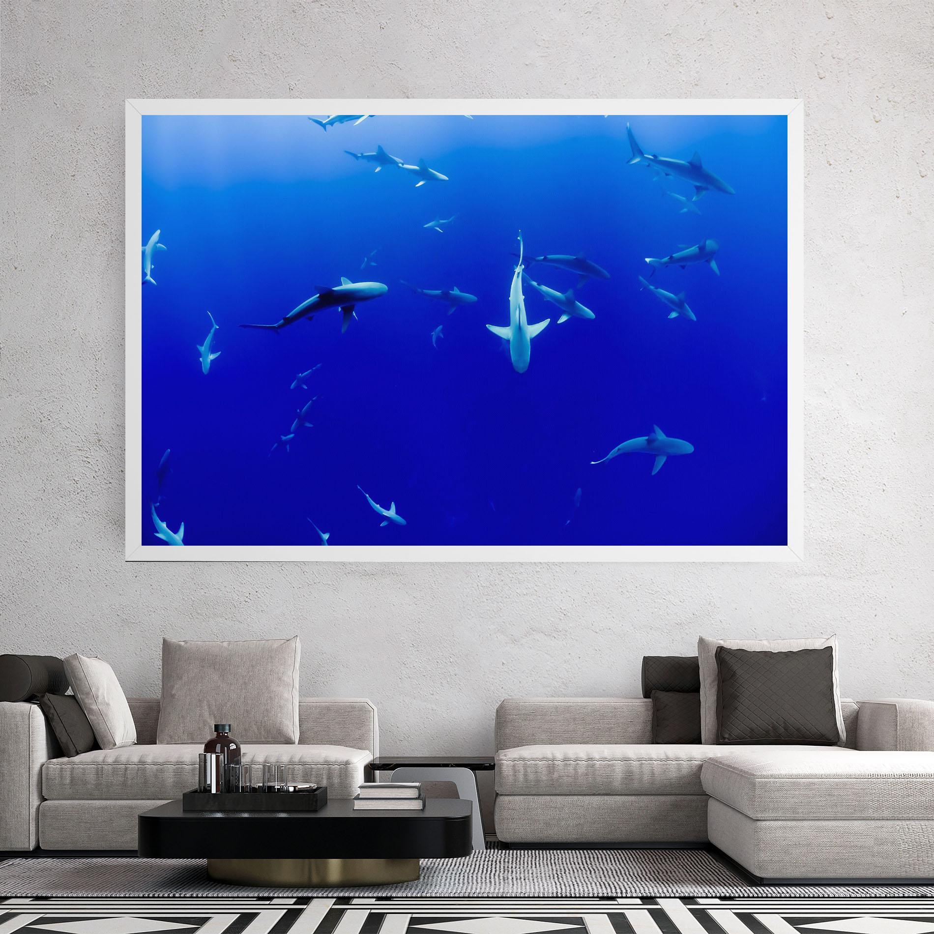 Tablou Canvas Baby Sharks mockup 2