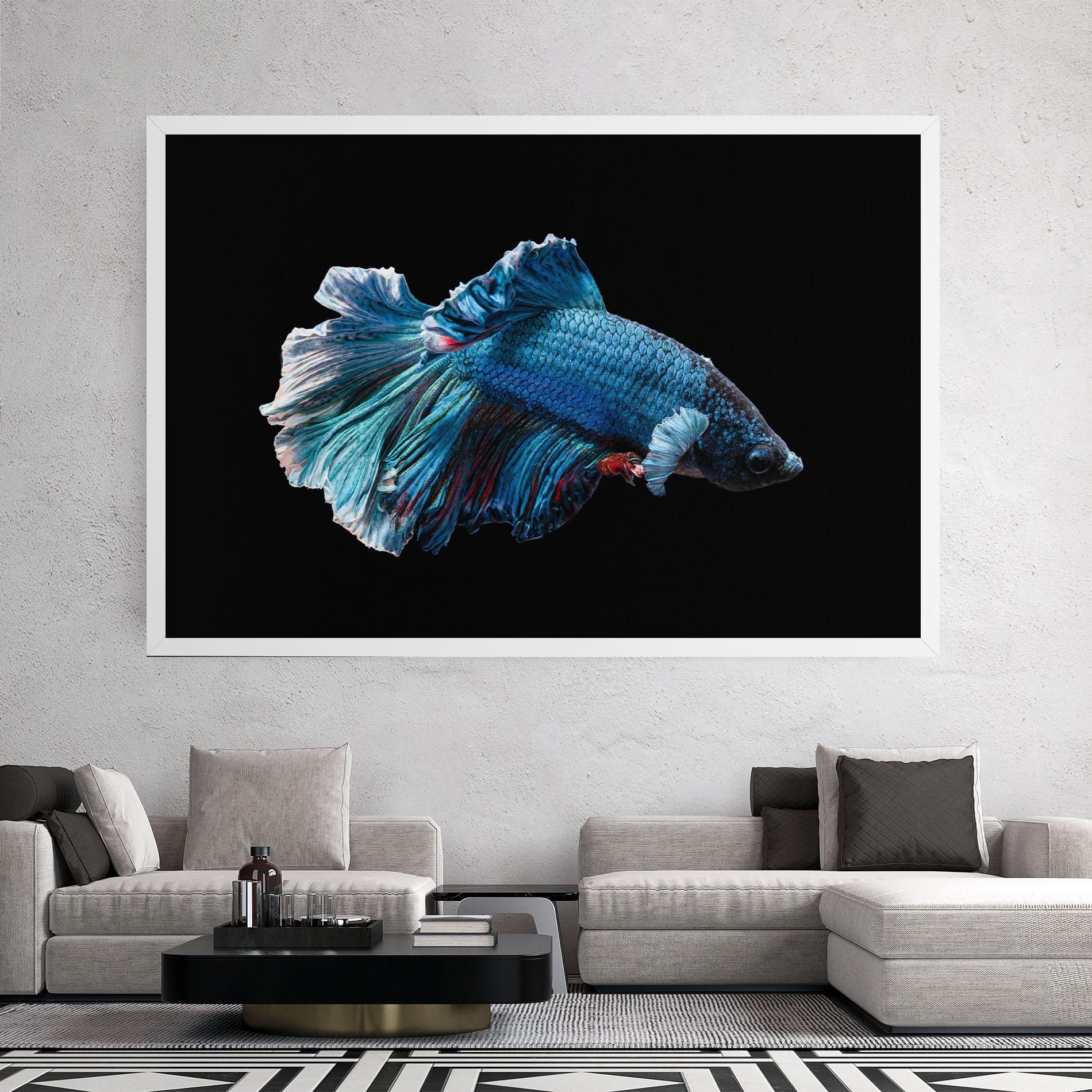 Tablou Canvas Blue Betta mockup 2