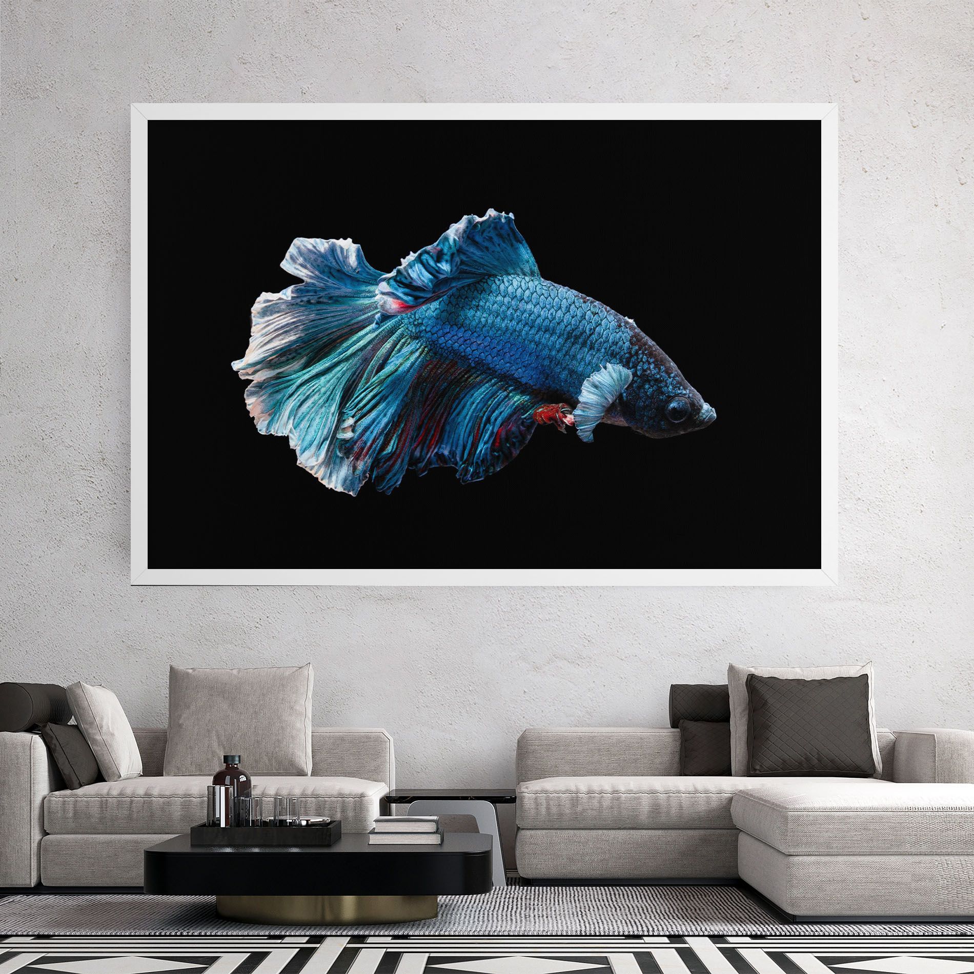 Blue Betta mockup 2