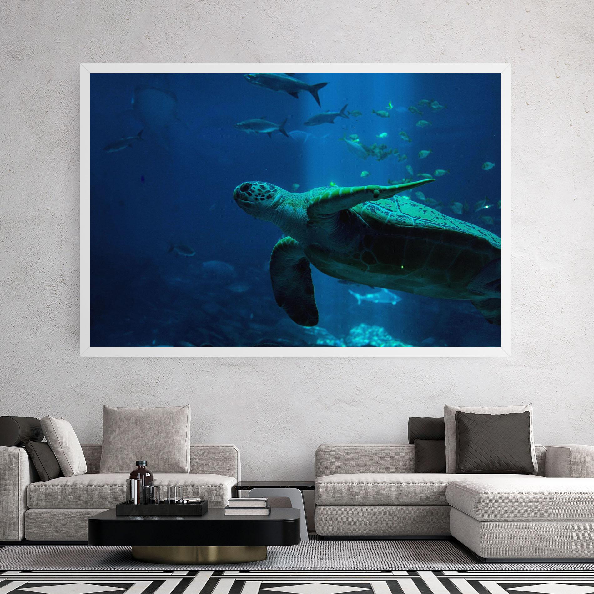 Tablou Canvas Green Turtule mockup 2