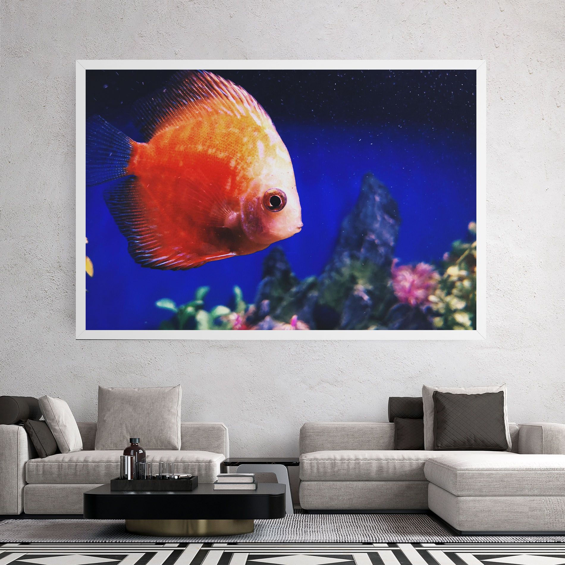 Pretty Orange Fish mockup 2