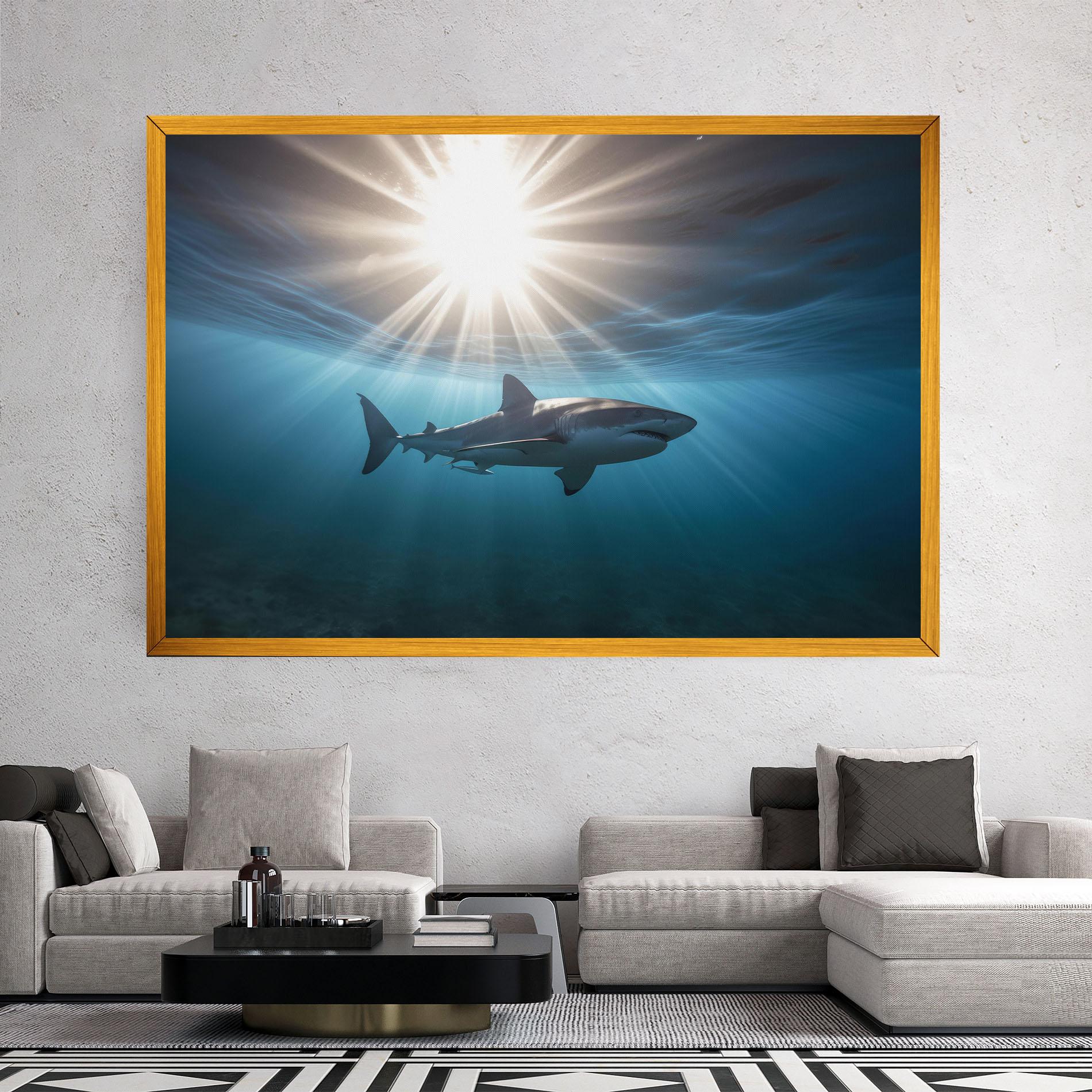 Tablou Canvas Big Shark mockup 2