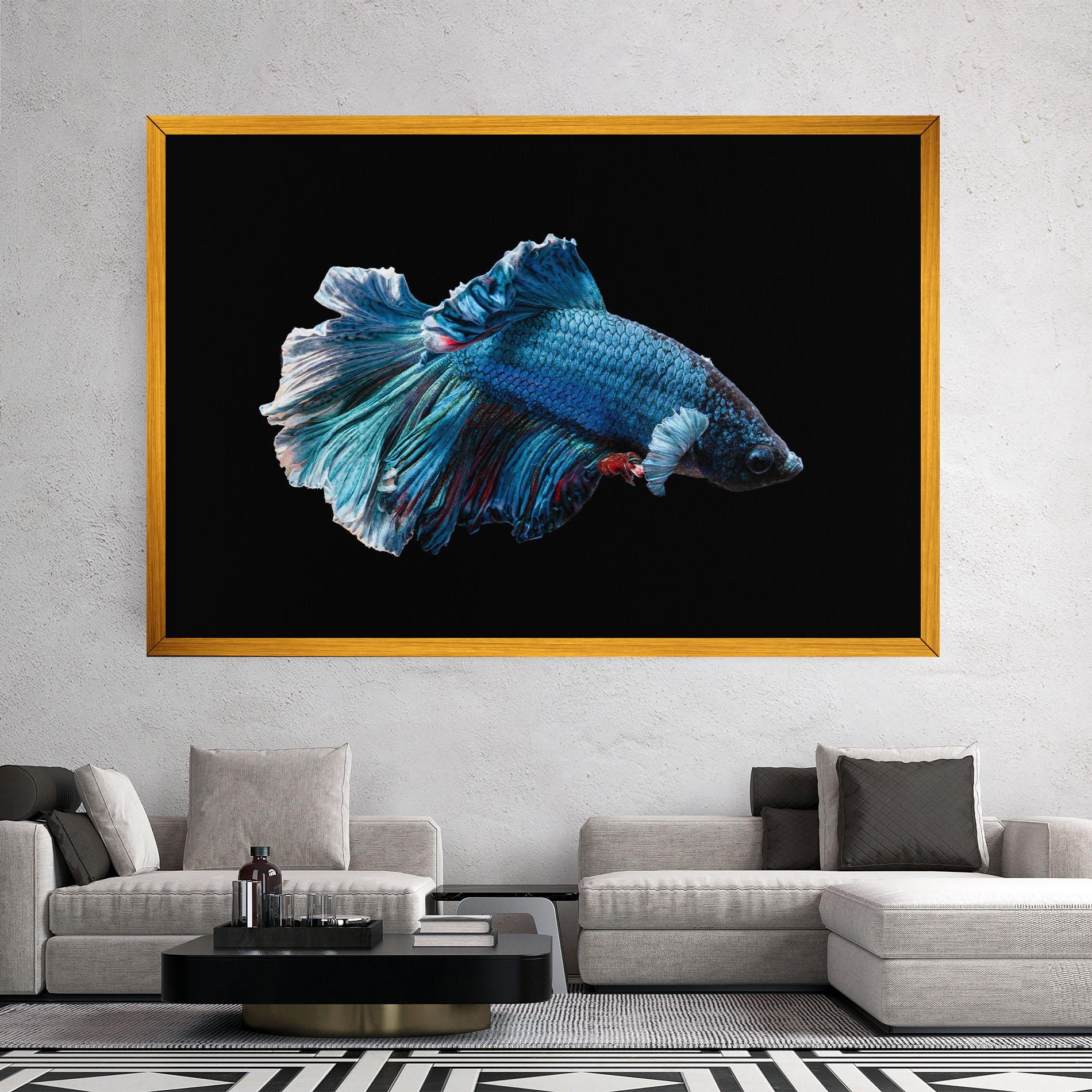 Tablou Canvas Blue Betta mockup 2